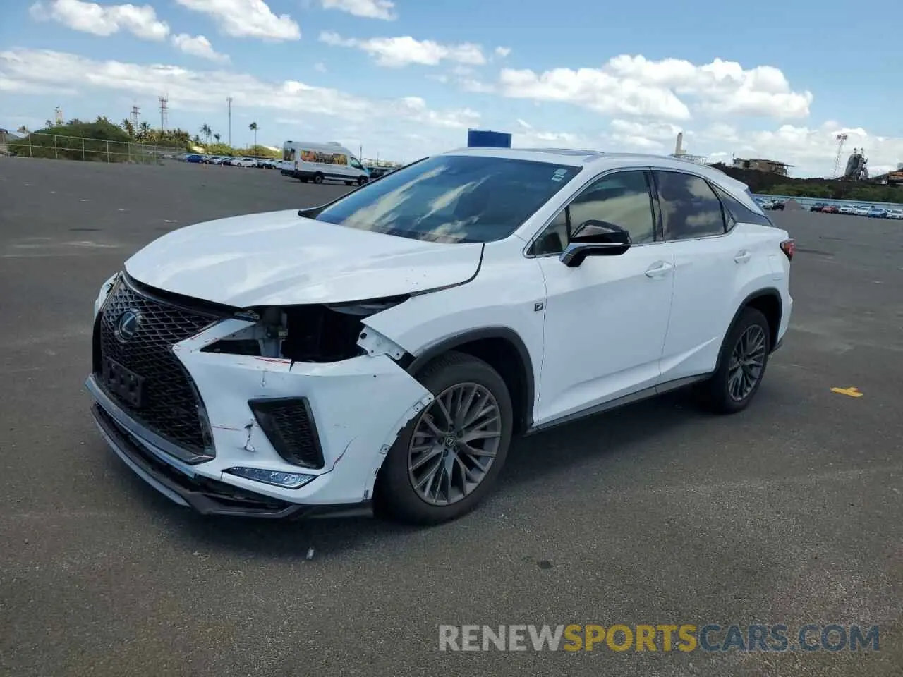 1 Photograph of a damaged car 2T2SZMAA6NC252924 LEXUS RX350 2022