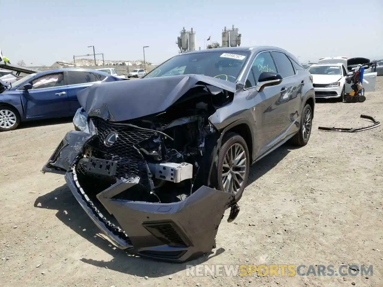 2 Photograph of a damaged car 2T2YZMAAXNC222707 LEXUS RX350 2022