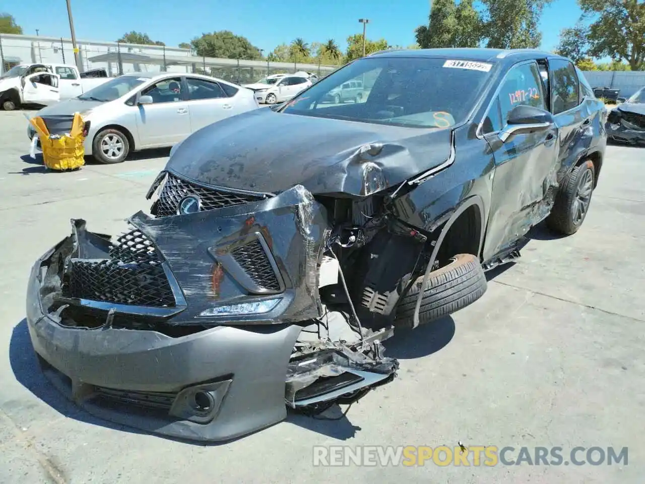 2 Photograph of a damaged car 2T2YZMDA8NC310070 LEXUS RX350 2022