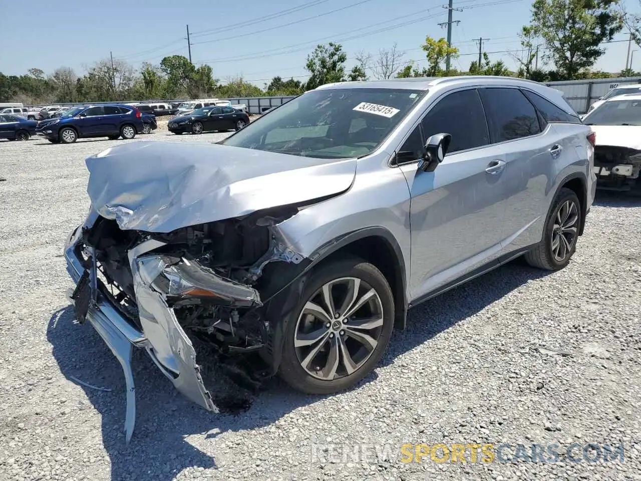 1 Photograph of a damaged car JTJHZKEA8N2023668 LEXUS RX350 2022