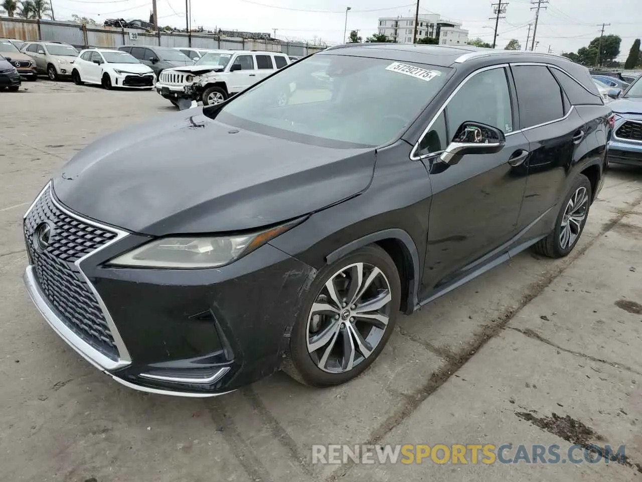 1 Photograph of a damaged car JTJHZKFA8N2038704 LEXUS RX350 2022