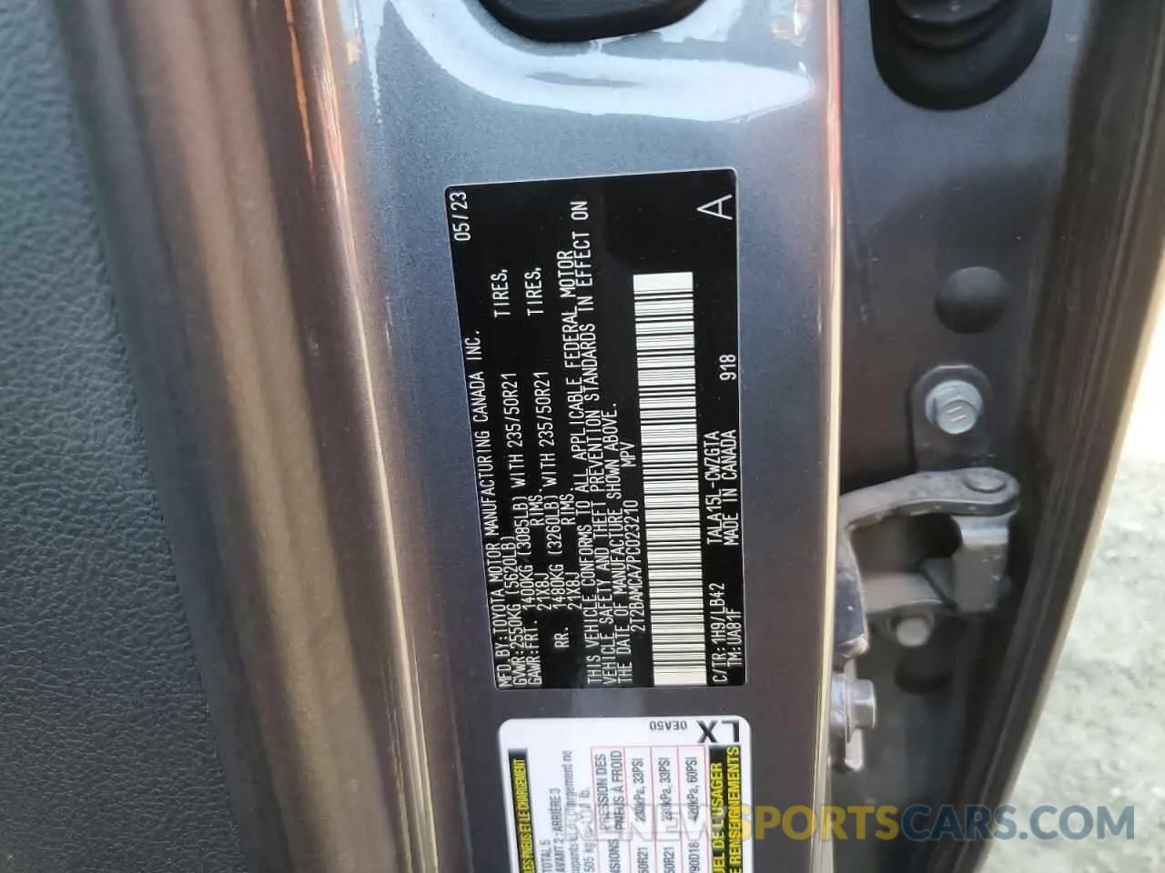 13 Photograph of a damaged car 2T2BAMCA7PC023210 LEXUS RX350 2023