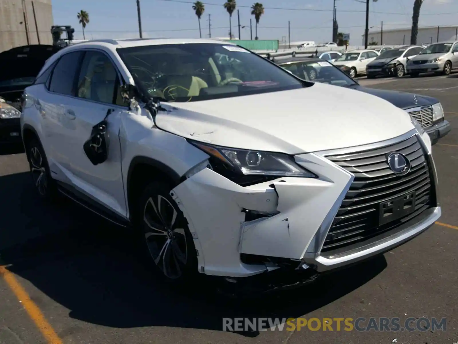 1 Photograph of a damaged car 2T2BGMCA0KC031074 LEXUS RX450 2019