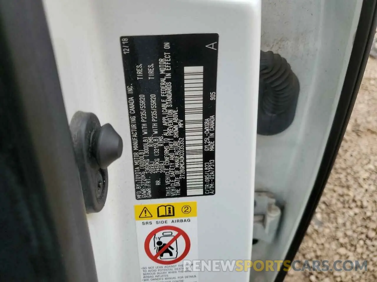 13 Photograph of a damaged car 2T2BGMCA0KC035352 LEXUS RX450 2019