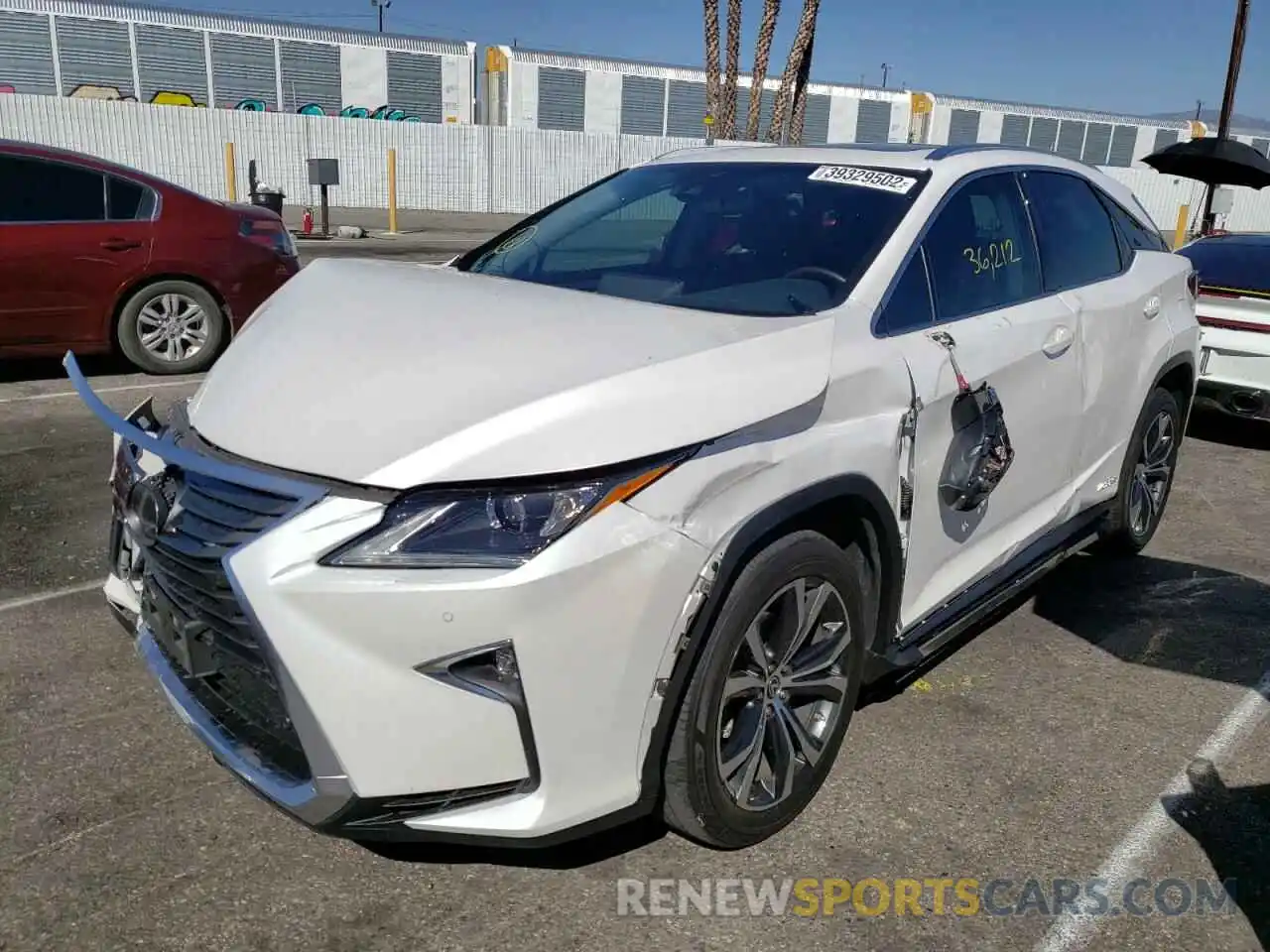 2 Photograph of a damaged car 2T2BGMCA0KC038039 LEXUS RX450 2019