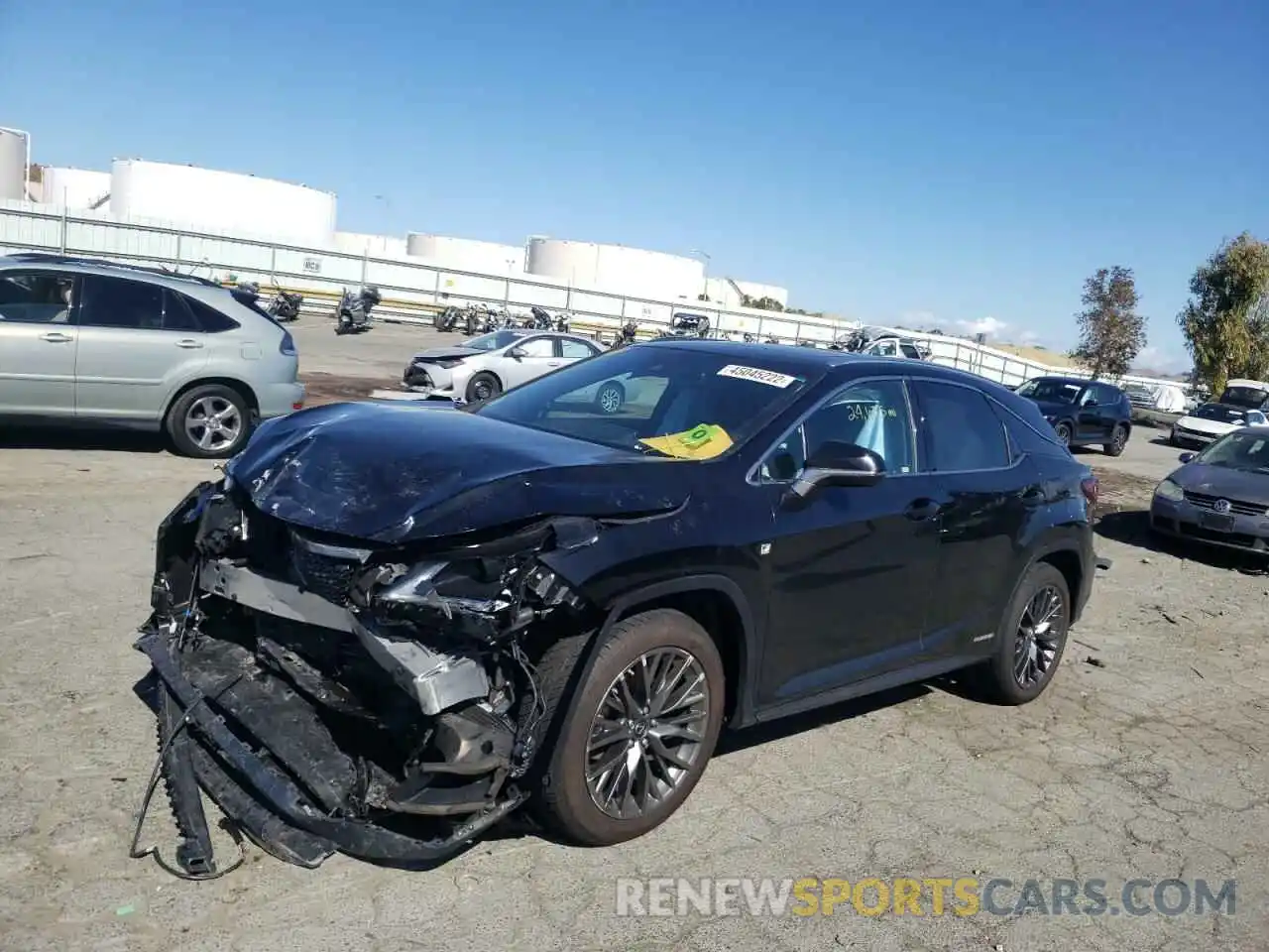 2 Photograph of a damaged car 2T2BGMCA1KC038423 LEXUS RX450 2019