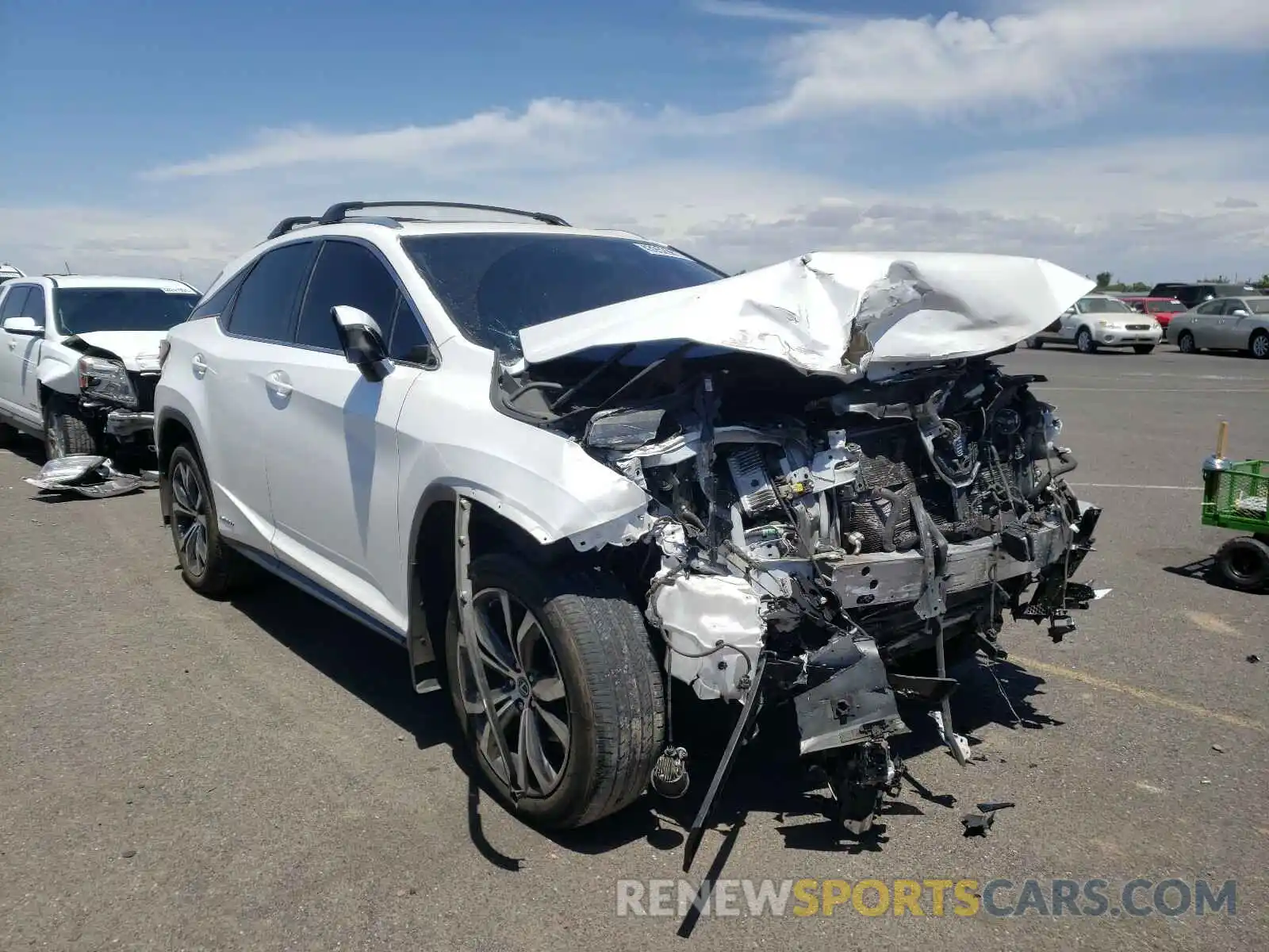 1 Photograph of a damaged car 2T2BGMCA3KC038648 LEXUS RX450 2019