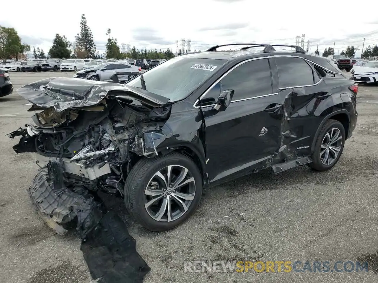 1 Photograph of a damaged car 2T2BGMCA4KC034950 LEXUS RX450 2019