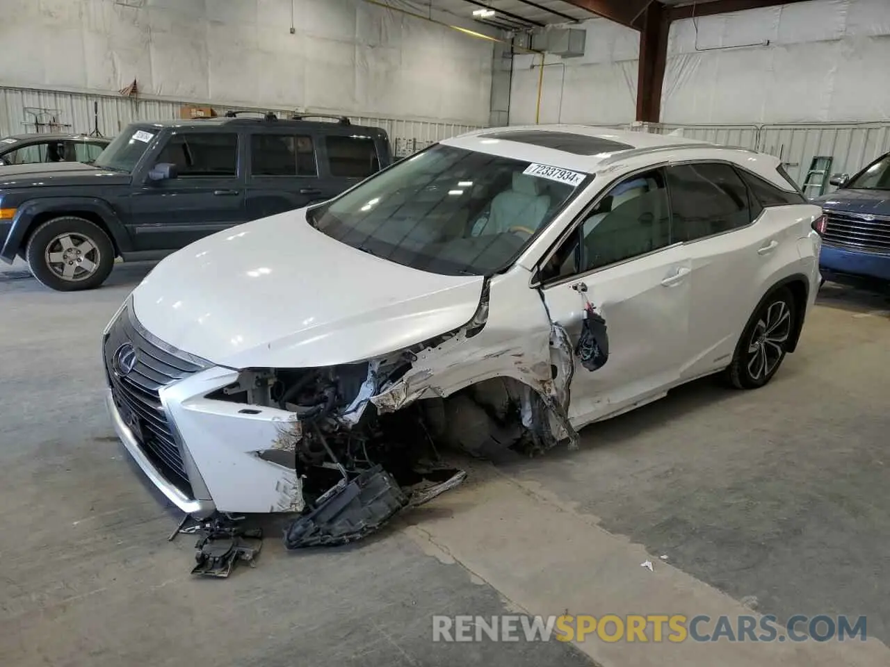 1 Photograph of a damaged car 2T2BGMCA4KC042921 LEXUS RX450 2019