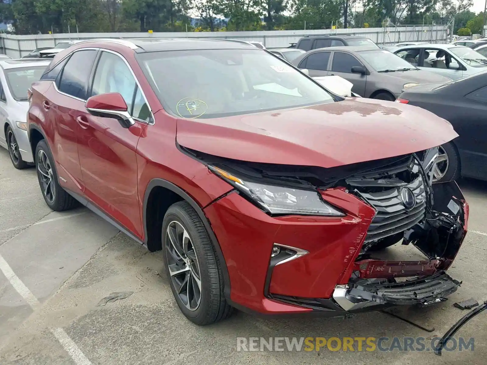 1 Photograph of a damaged car 2T2BGMCA5KC030812 LEXUS RX450 2019