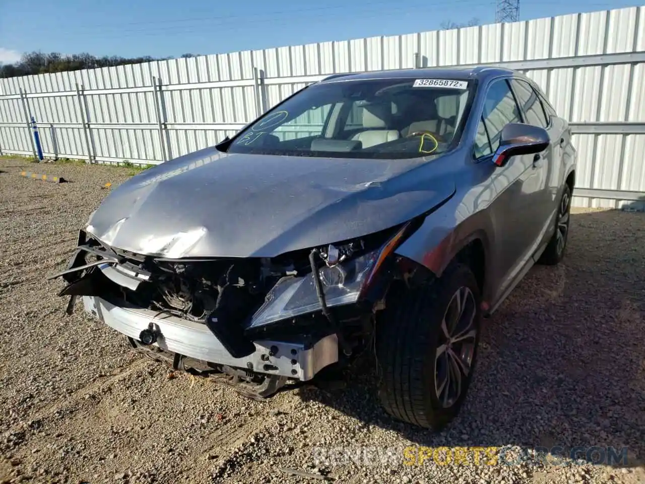 2 Photograph of a damaged car 2T2BGMCA5KC037517 LEXUS RX450 2019