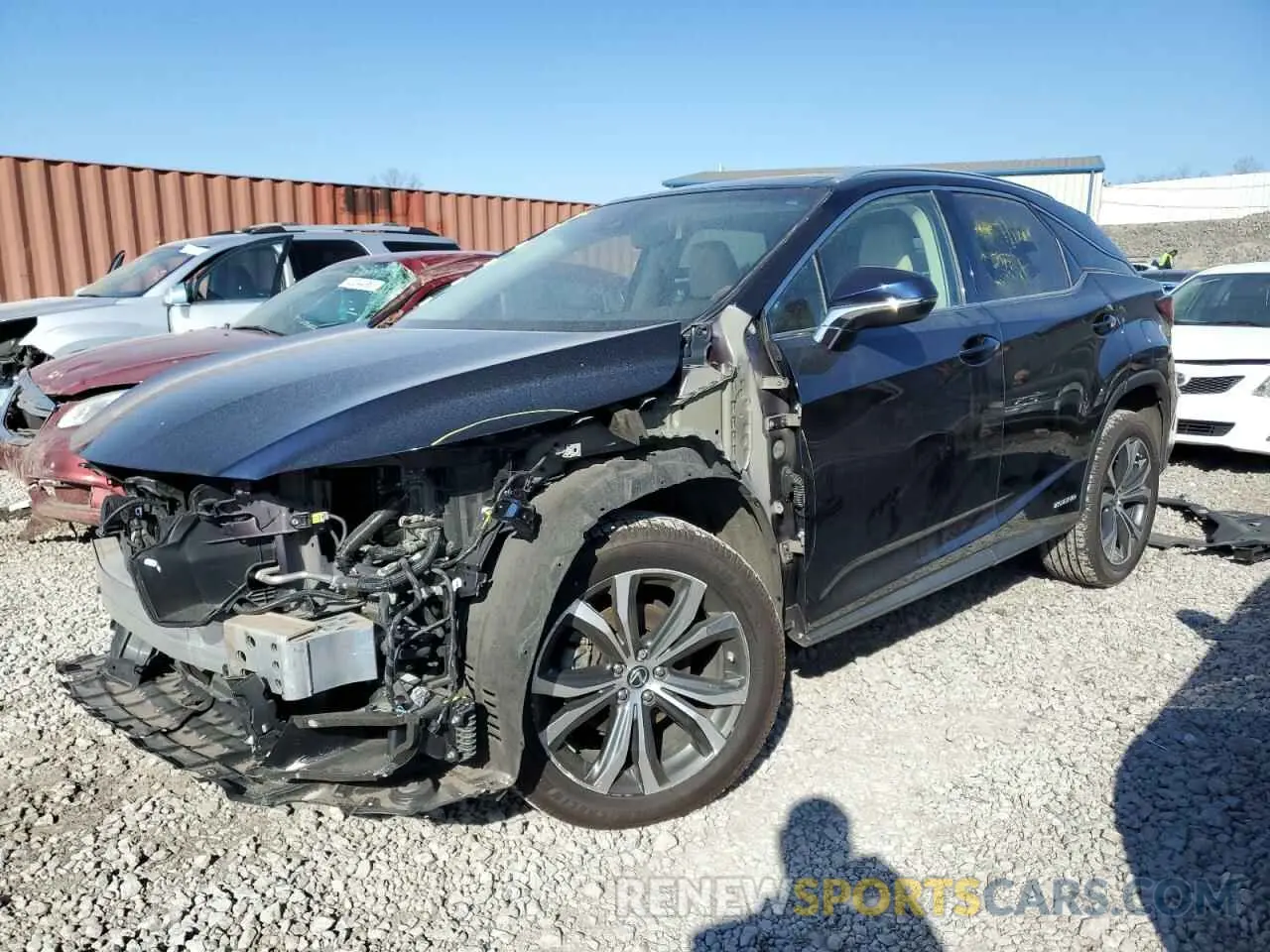 1 Photograph of a damaged car 2T2BGMCA5KC042037 LEXUS RX450 2019