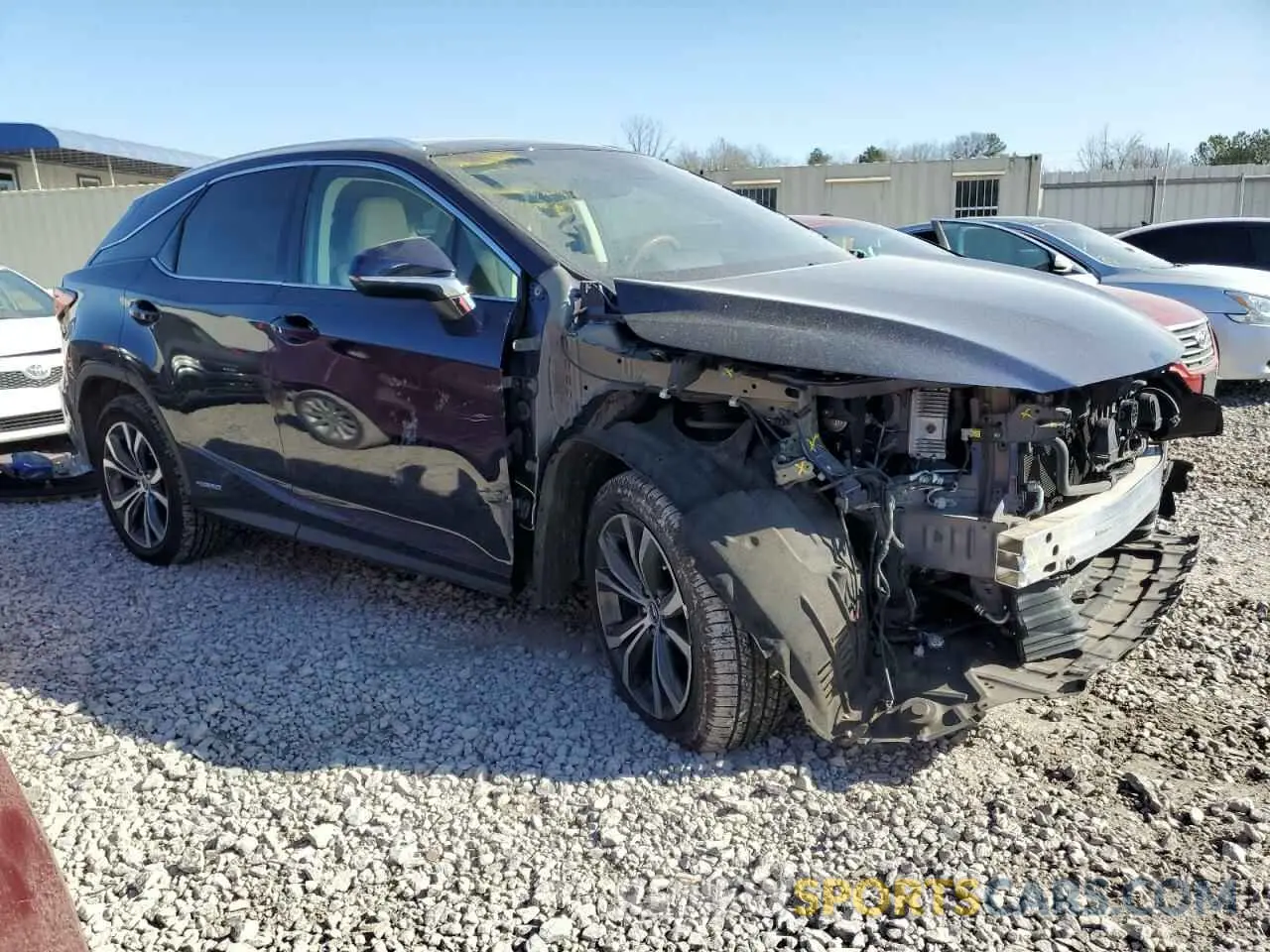 4 Photograph of a damaged car 2T2BGMCA5KC042037 LEXUS RX450 2019