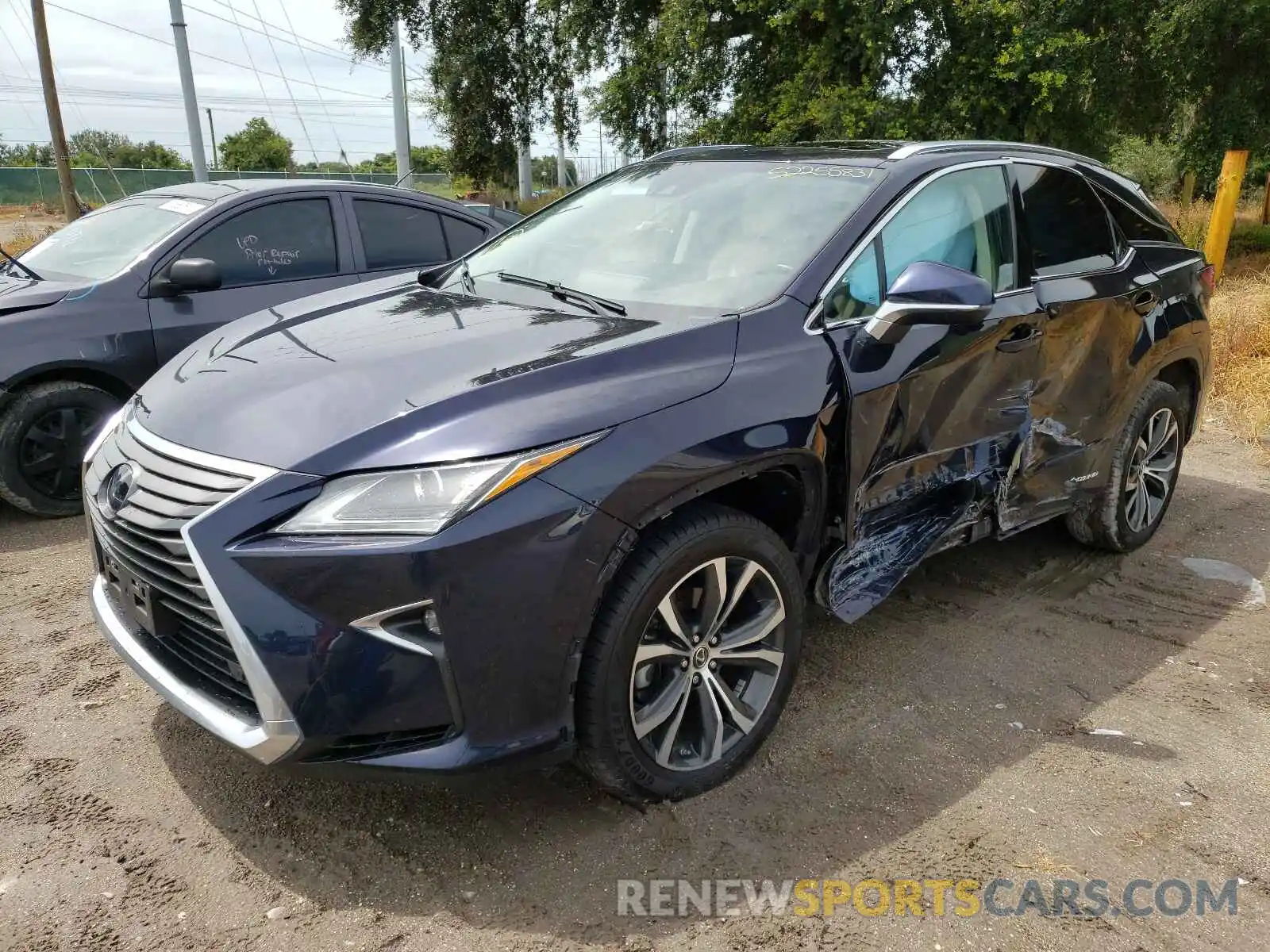 2 Photograph of a damaged car 2T2BGMCA5KC043107 LEXUS RX450 2019