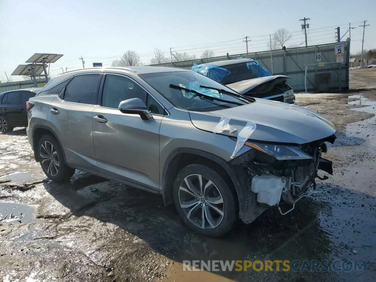 4 Photograph of a damaged car 2T2BGMCA6KC036280 LEXUS RX450 2019