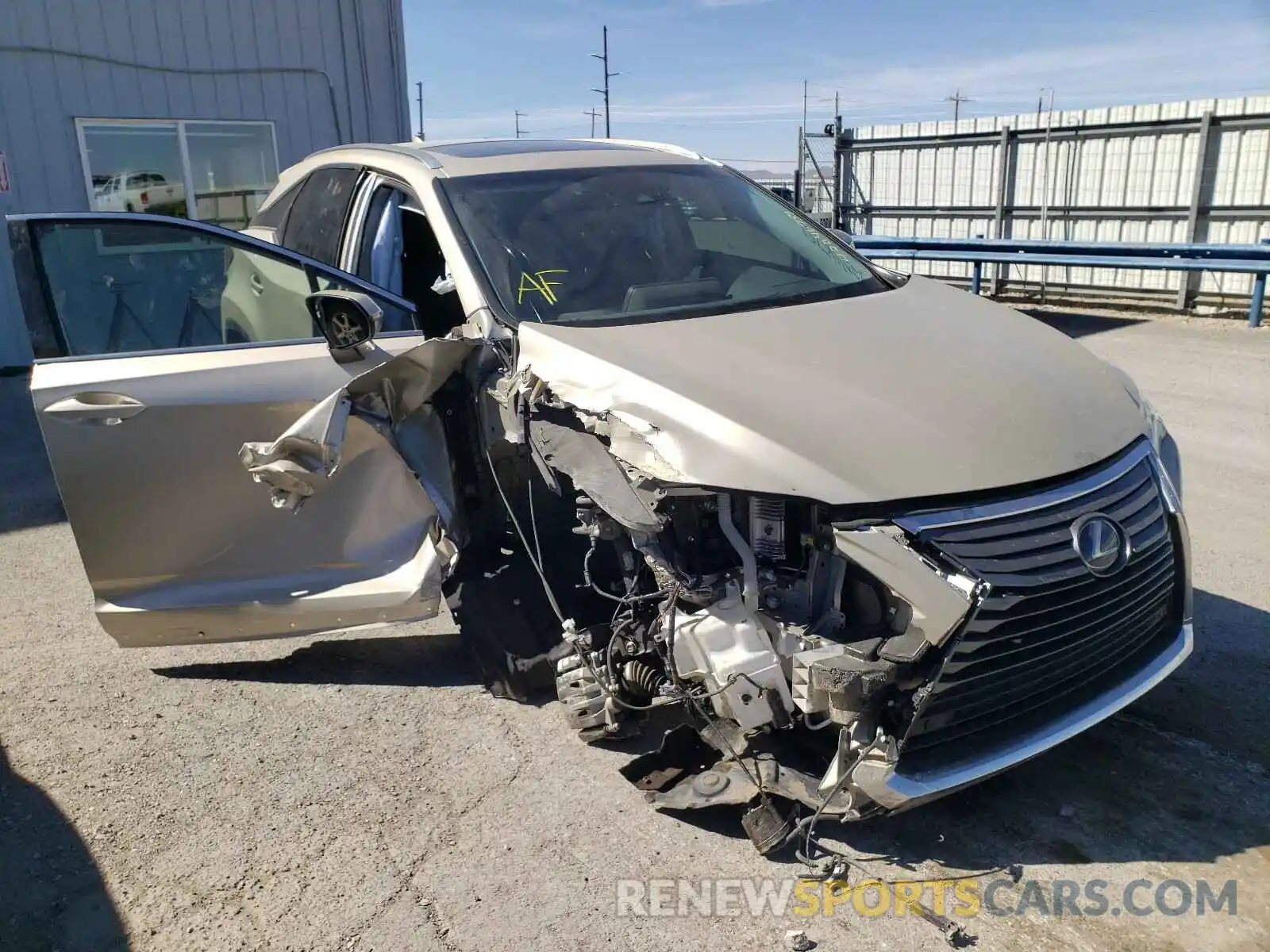 1 Photograph of a damaged car 2T2BGMCA6KC037641 LEXUS RX450 2019