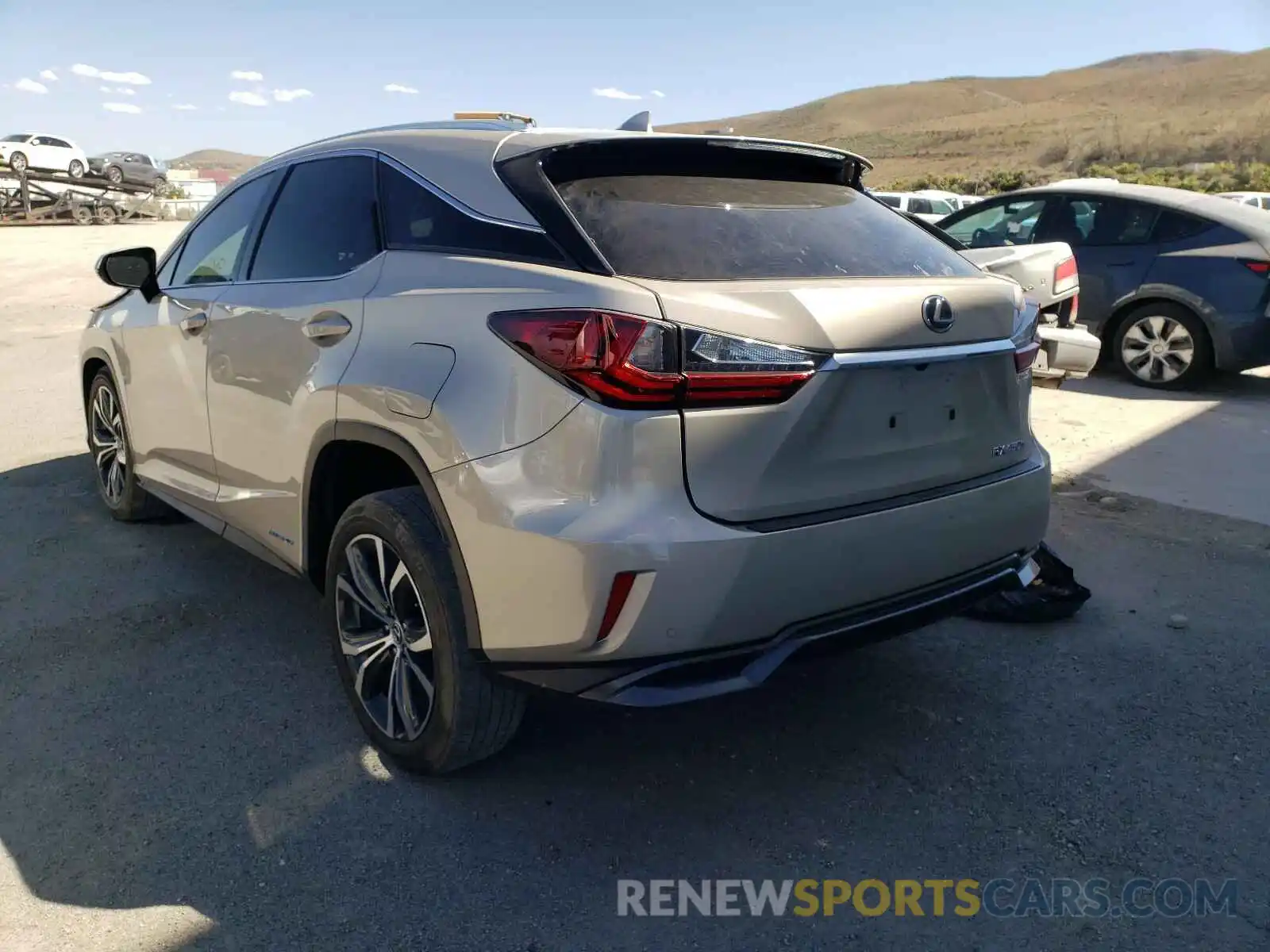 3 Photograph of a damaged car 2T2BGMCA6KC037641 LEXUS RX450 2019