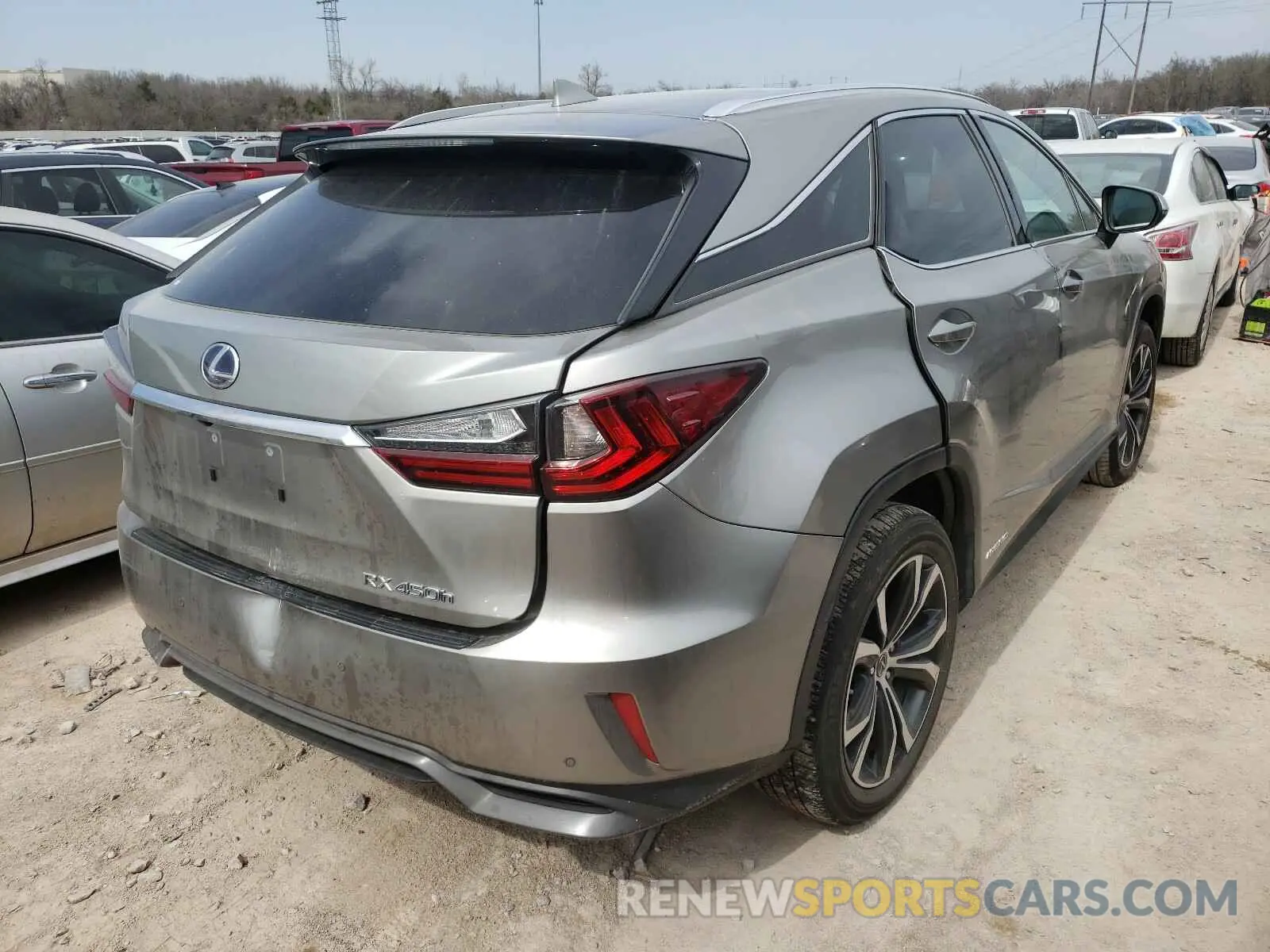 4 Photograph of a damaged car 2T2BGMCA6KC039213 LEXUS RX450 2019