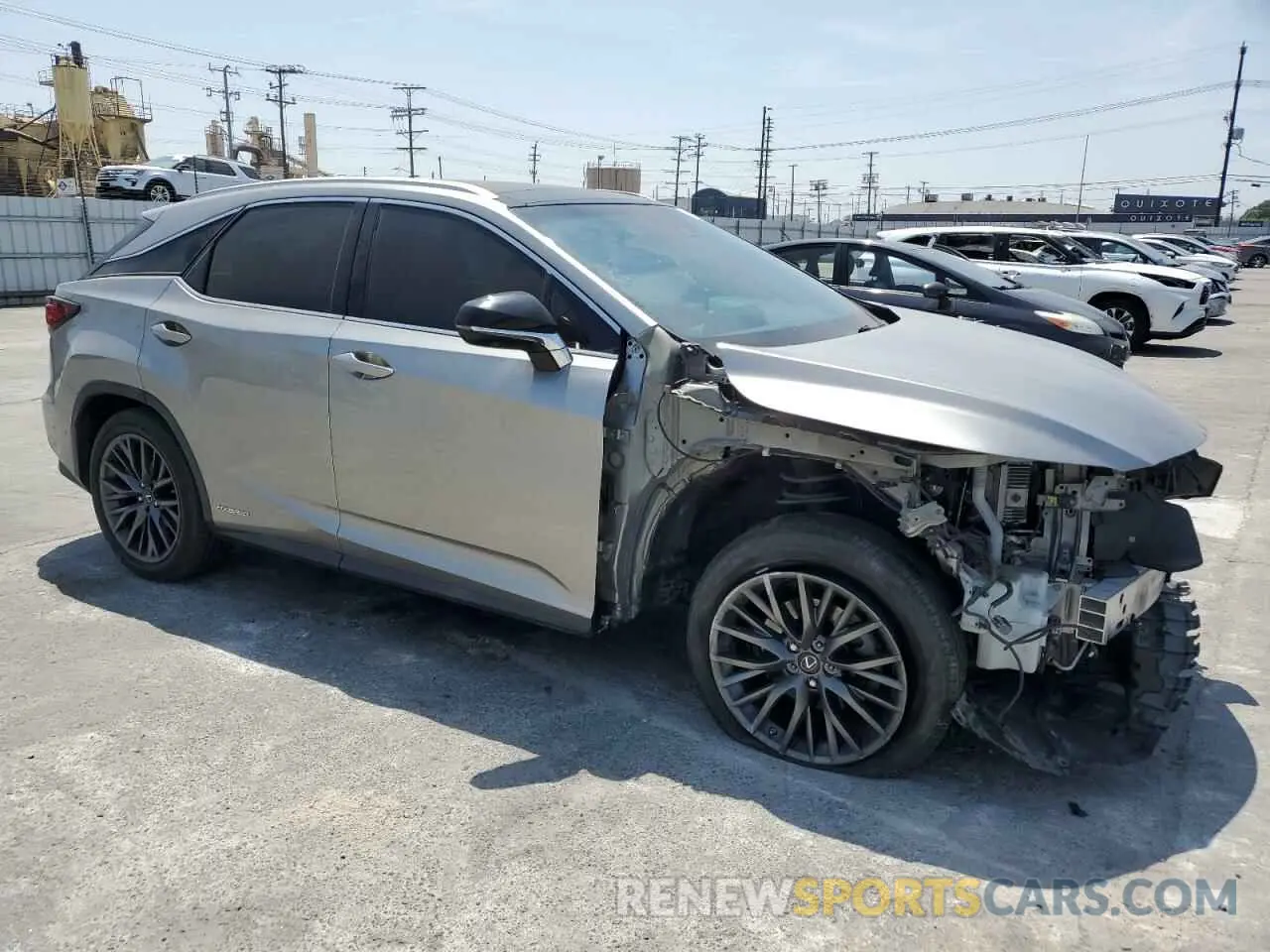 4 Photograph of a damaged car 2T2BGMCA6KC039793 LEXUS RX450 2019