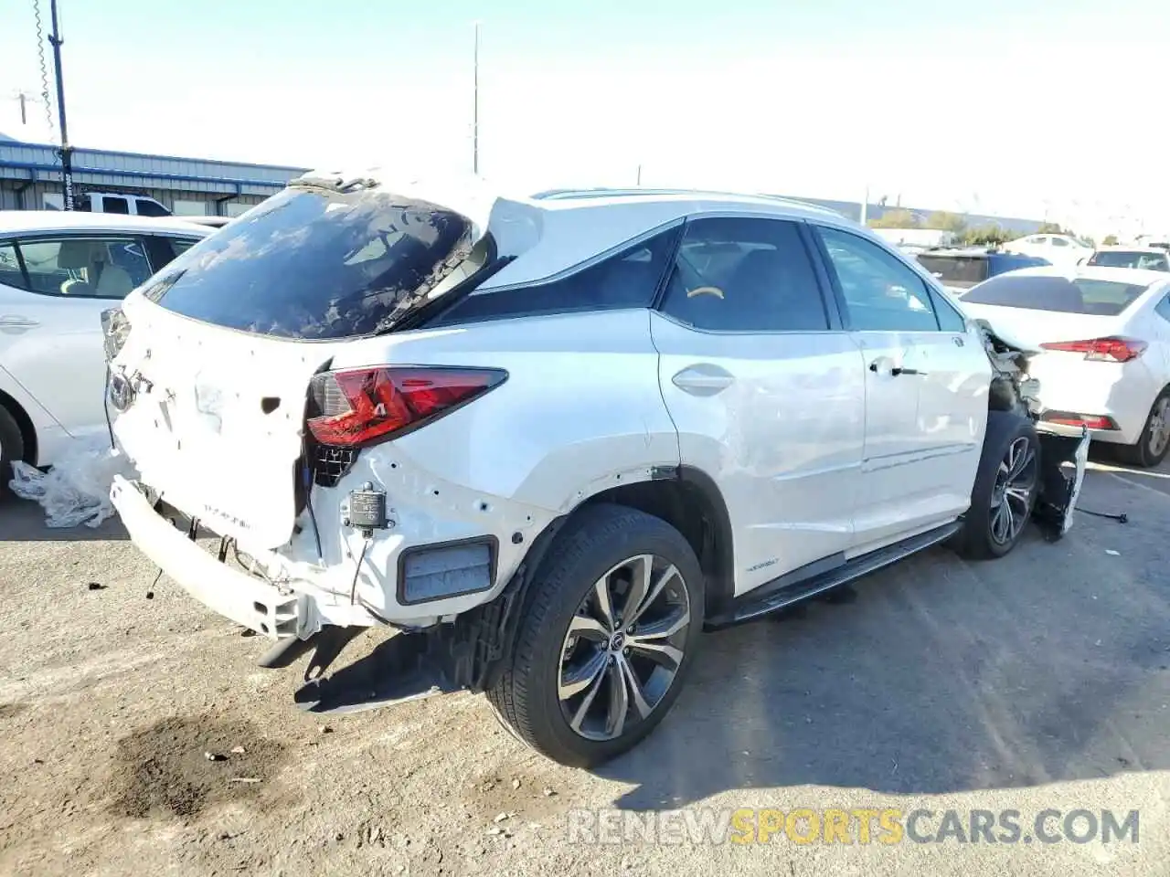 3 Photograph of a damaged car 2T2BGMCA8KC030318 LEXUS RX450 2019