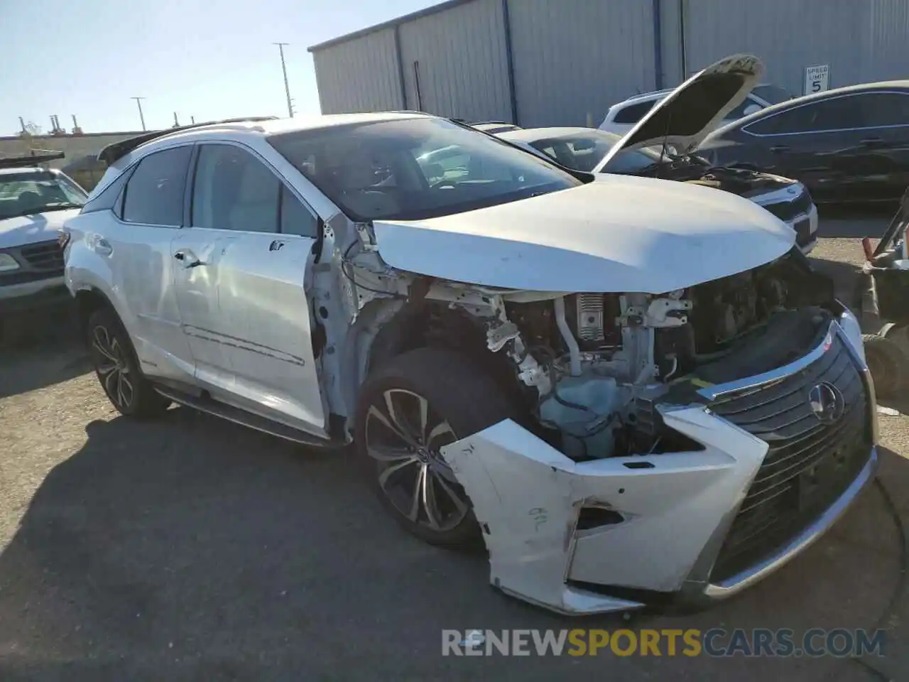 4 Photograph of a damaged car 2T2BGMCA8KC030318 LEXUS RX450 2019