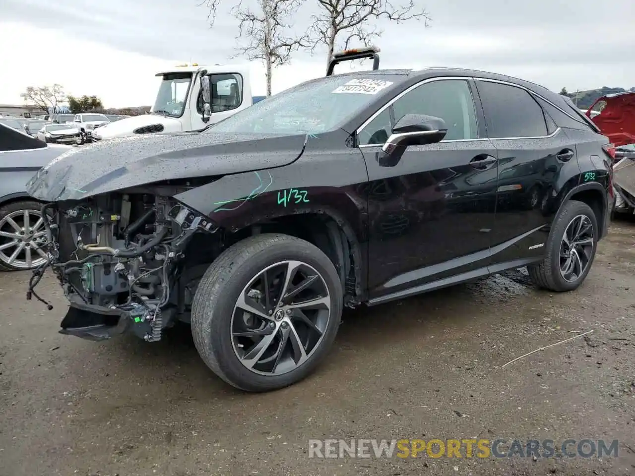 1 Photograph of a damaged car 2T2BGMCA8KC030500 LEXUS RX450 2019