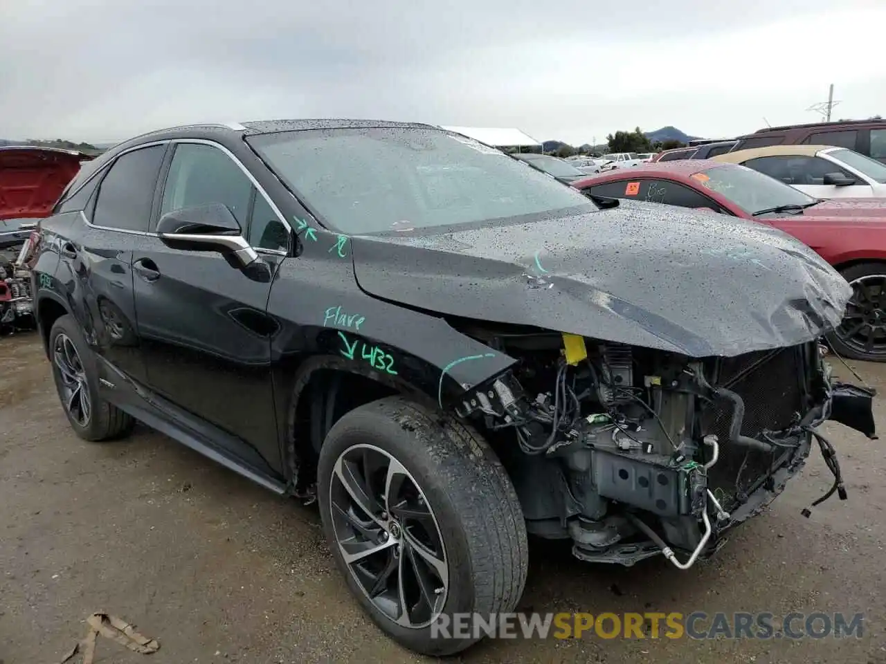 4 Photograph of a damaged car 2T2BGMCA8KC030500 LEXUS RX450 2019