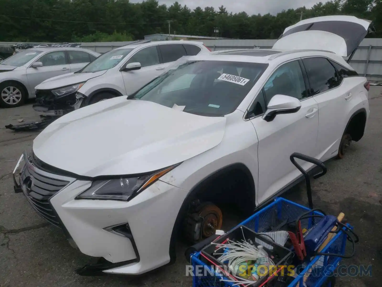 2 Photograph of a damaged car 2T2BGMCA8KC030965 LEXUS RX450 2019