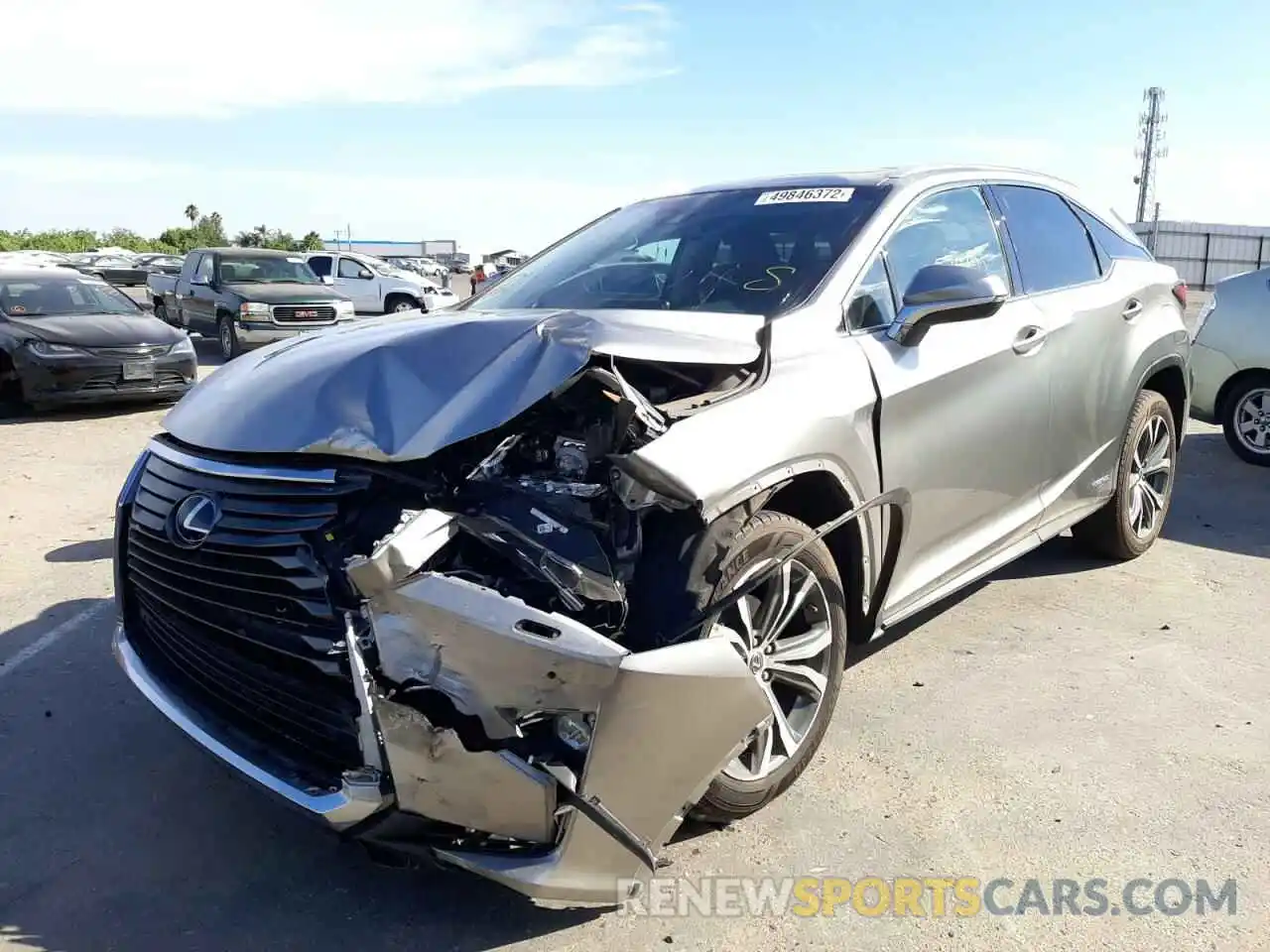 2 Photograph of a damaged car 2T2BGMCA8KC037866 LEXUS RX450 2019