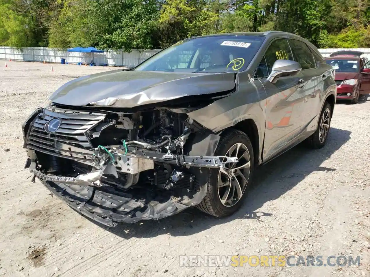 2 Photograph of a damaged car 2T2BGMCA8KC041514 LEXUS RX450 2019