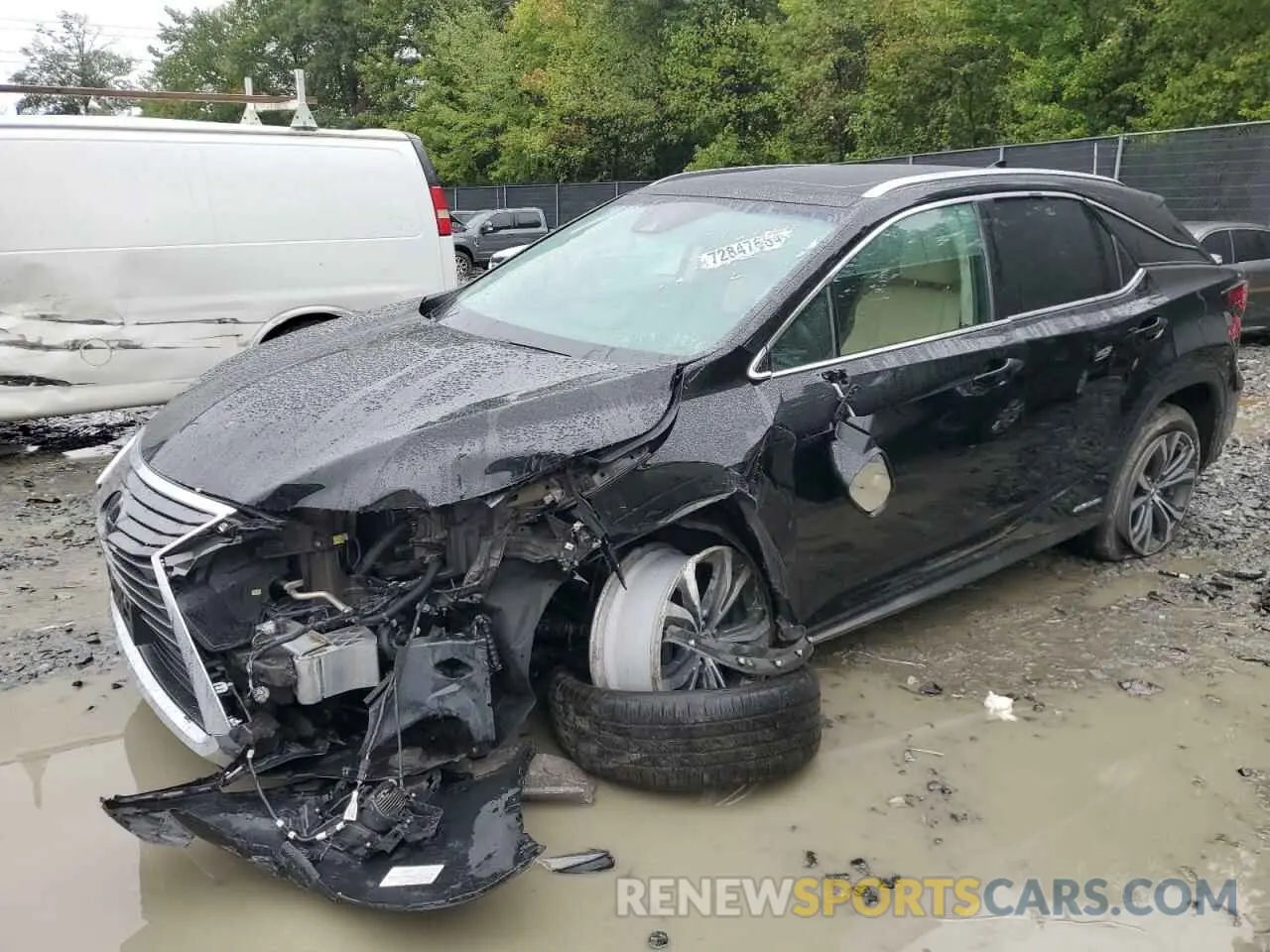 1 Photograph of a damaged car 2T2BGMCA8KC043313 LEXUS RX450 2019