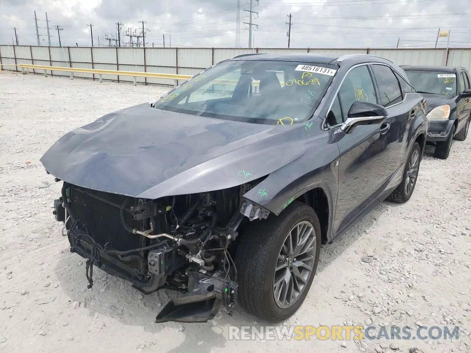 2 Photograph of a damaged car 2T2BGMCAXKC030689 LEXUS RX450 2019