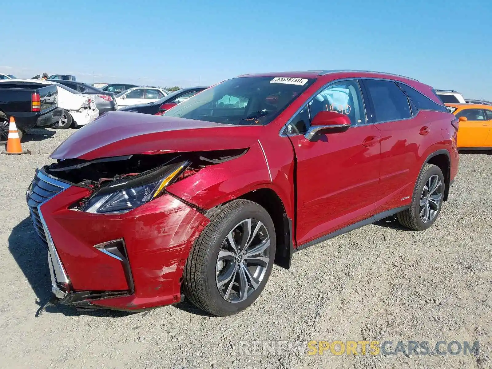 2 Photograph of a damaged car JTJDGKCA1K2006925 LEXUS RX450 2019