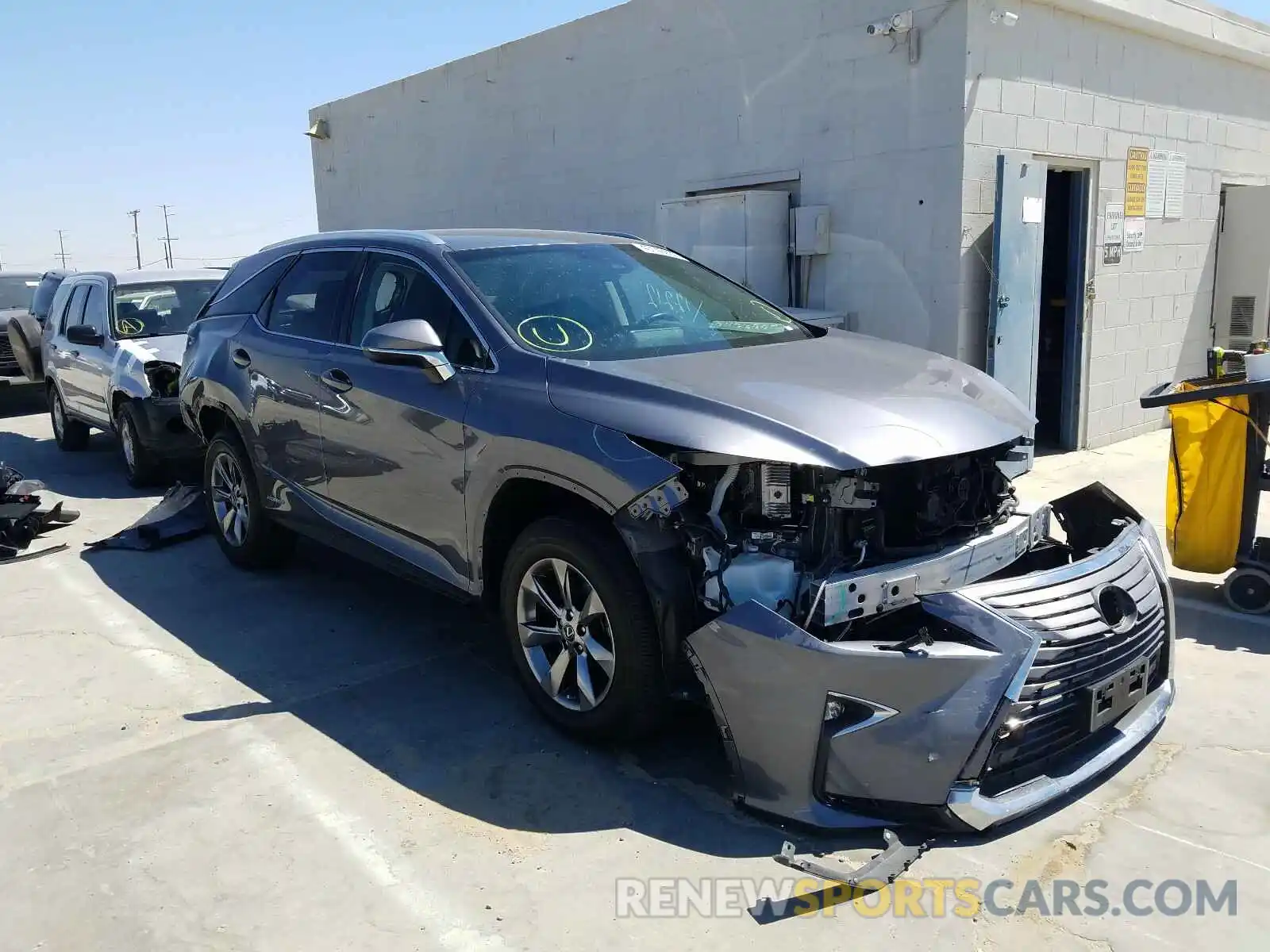 1 Photograph of a damaged car JTJDGKCA8K2006114 LEXUS RX450 2019