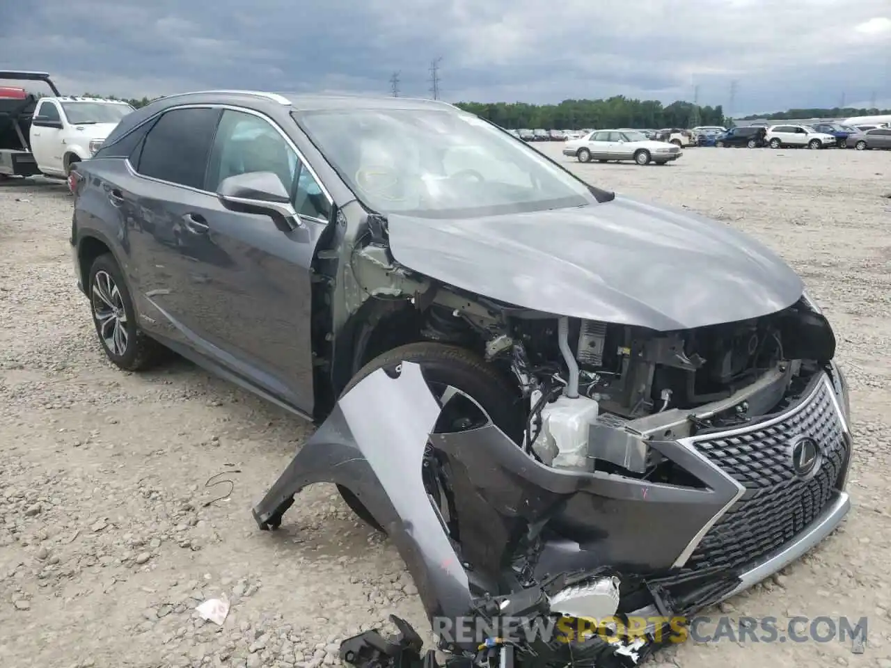 1 Photograph of a damaged car 2T2HGMDA2LC048680 LEXUS RX450 2020