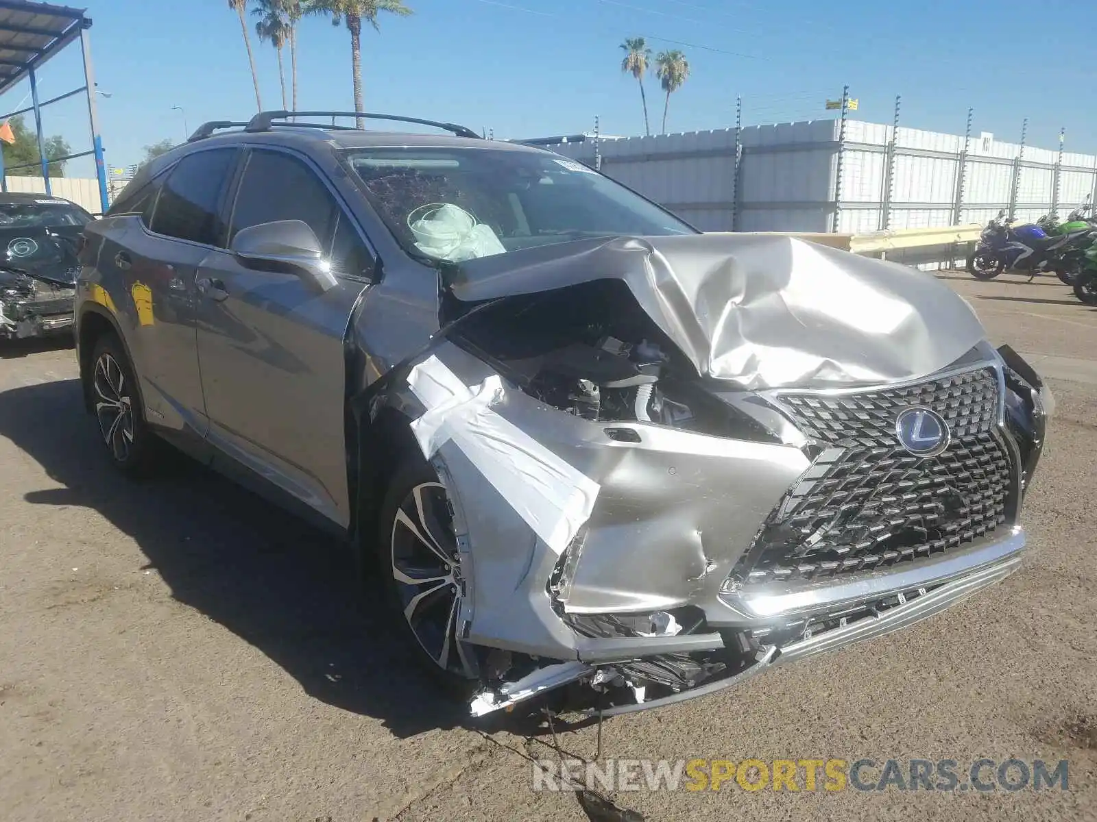 1 Photograph of a damaged car 2T2HGMDA7LC052191 LEXUS RX450 2020