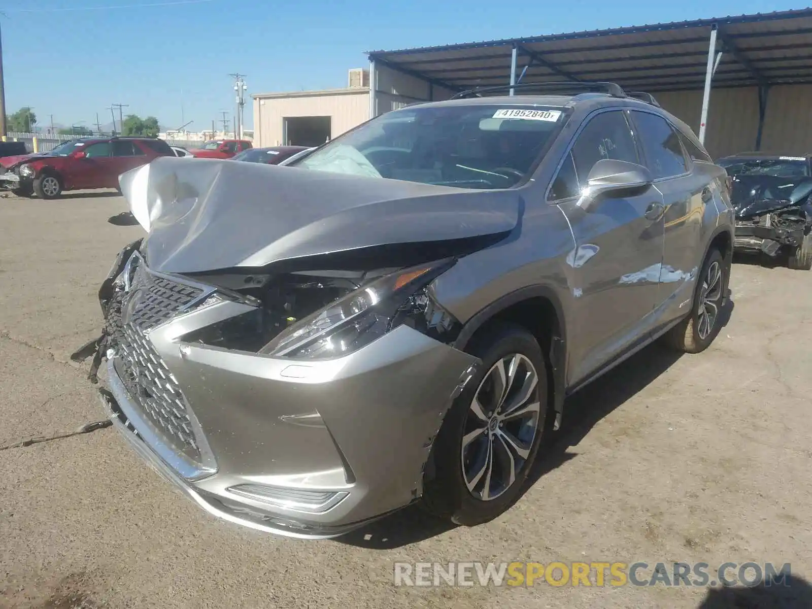 2 Photograph of a damaged car 2T2HGMDA7LC052191 LEXUS RX450 2020