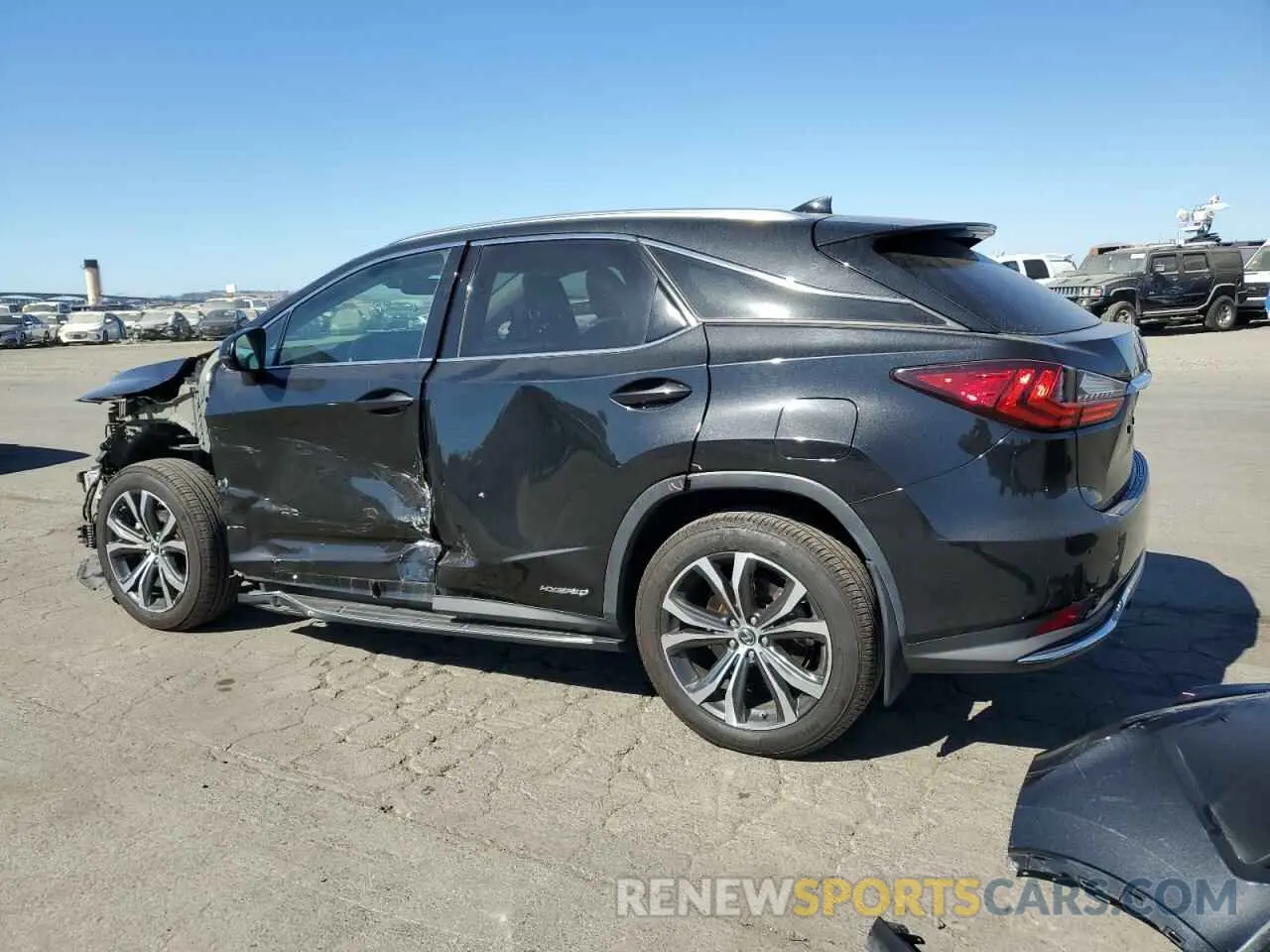 2 Photograph of a damaged car 2T2HGMDA8LC047243 LEXUS RX450 2020