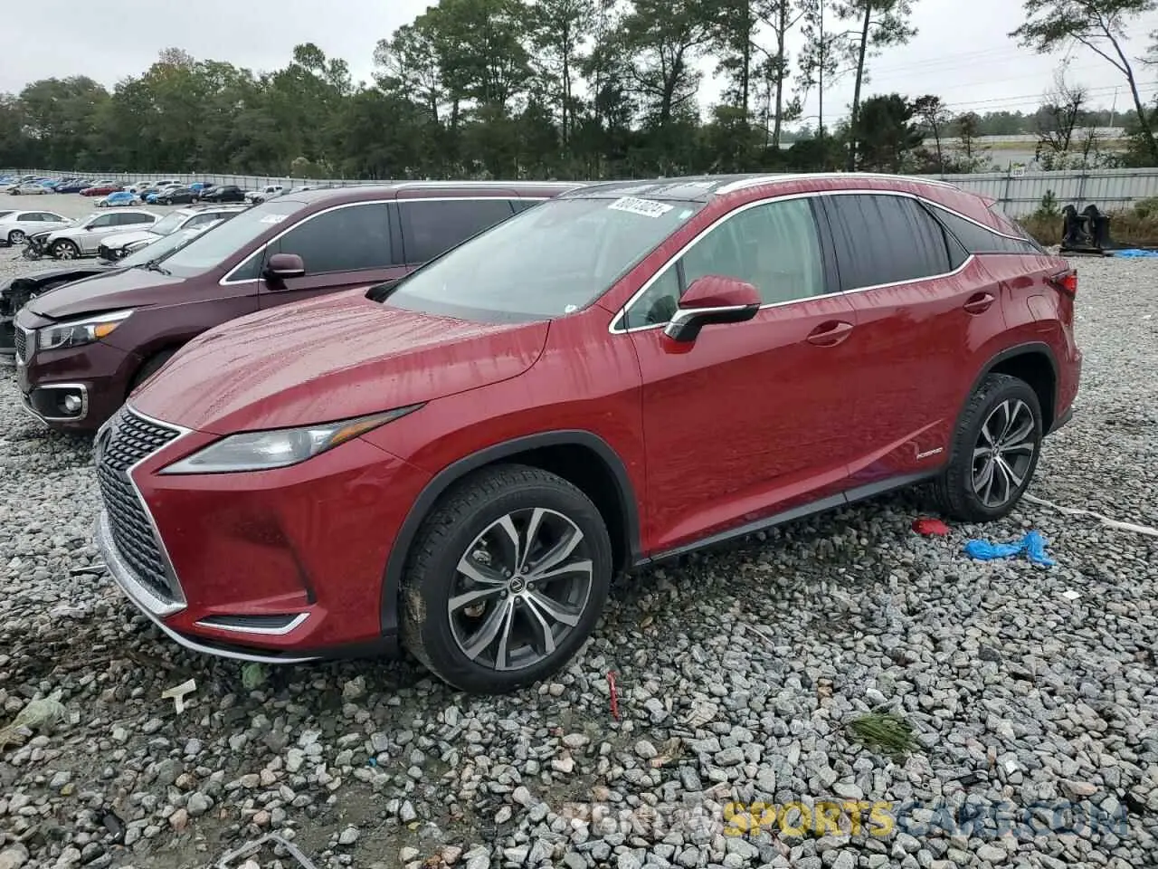 1 Photograph of a damaged car 2T2HGMDAXLC043985 LEXUS RX450 2020
