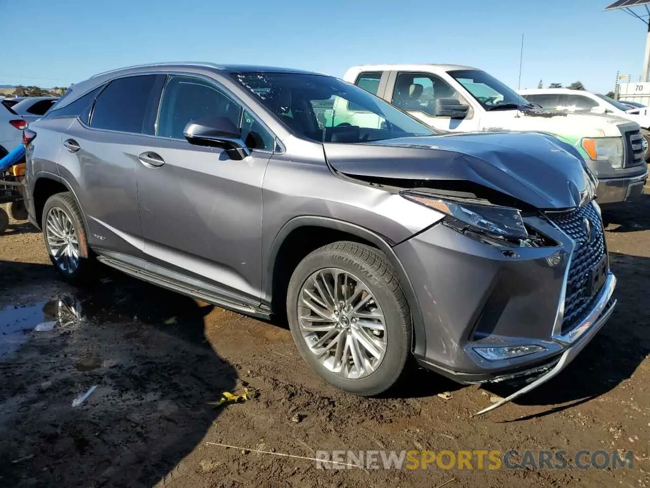 4 Photograph of a damaged car 2T2JGMDA1LC045108 LEXUS RX450 2020