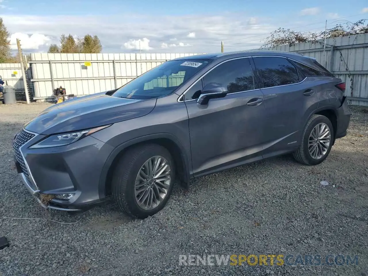 1 Photograph of a damaged car 2T2JGMDA6LC046920 LEXUS RX450 2020