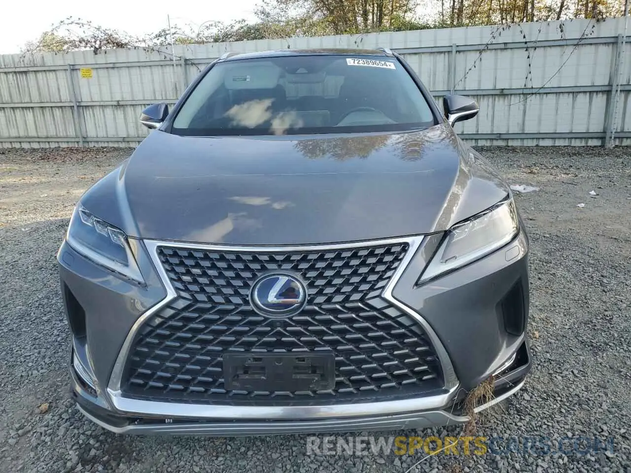 5 Photograph of a damaged car 2T2JGMDA6LC046920 LEXUS RX450 2020