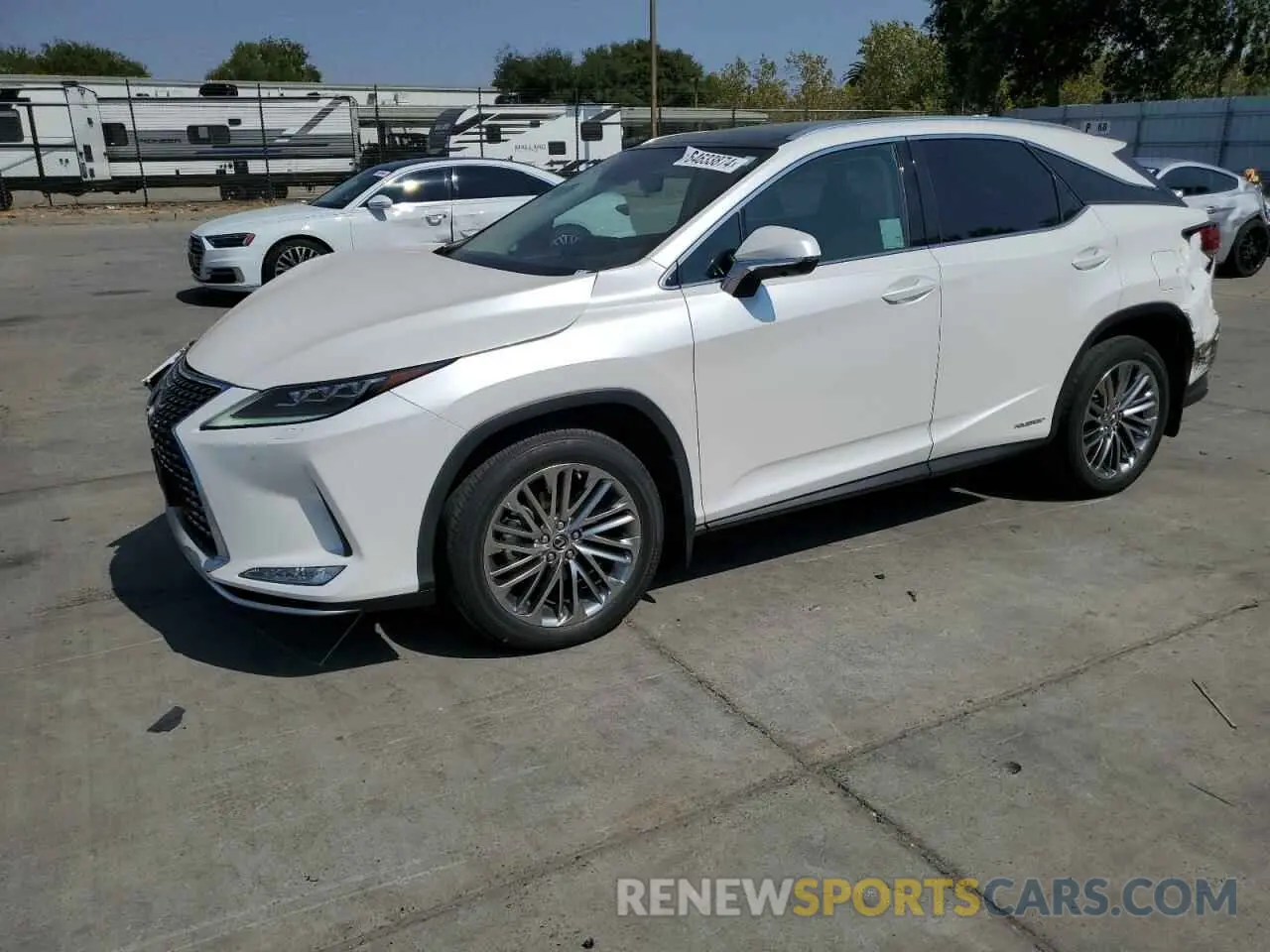 1 Photograph of a damaged car 2T2JGMDA7LC055254 LEXUS RX450 2020
