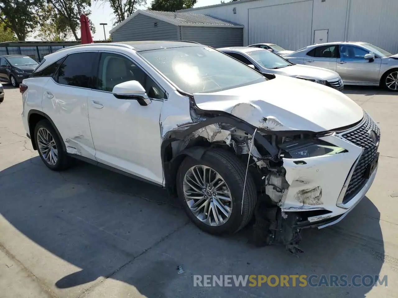 4 Photograph of a damaged car 2T2JGMDA7LC055254 LEXUS RX450 2020