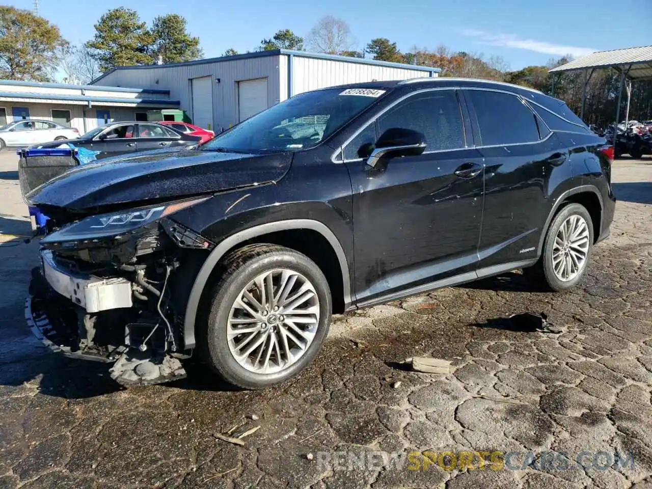 1 Photograph of a damaged car 2T2JGMDA8LC044540 LEXUS RX450 2020