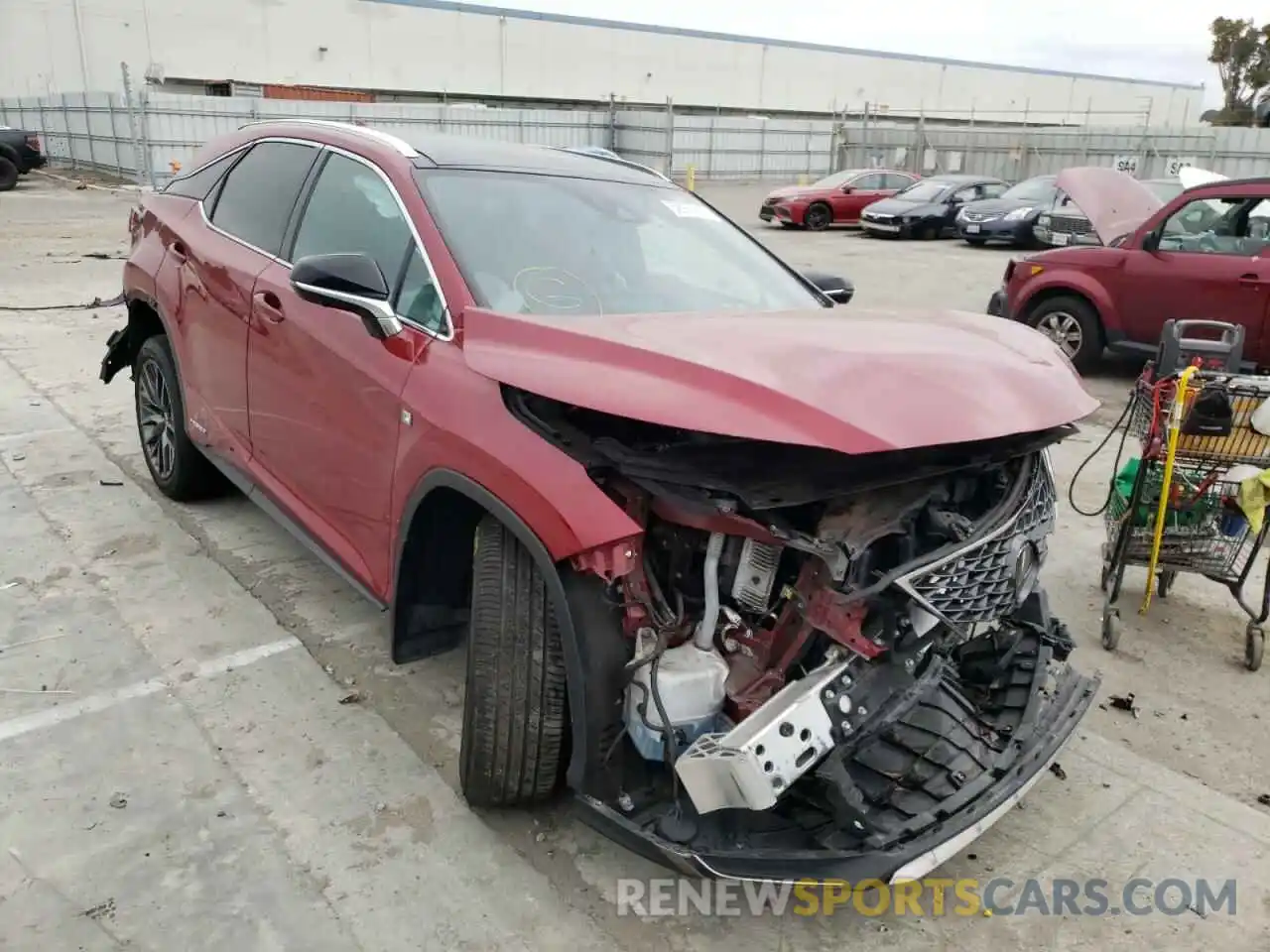 1 Photograph of a damaged car 2T2YGMDA4LC050494 LEXUS RX450 2020