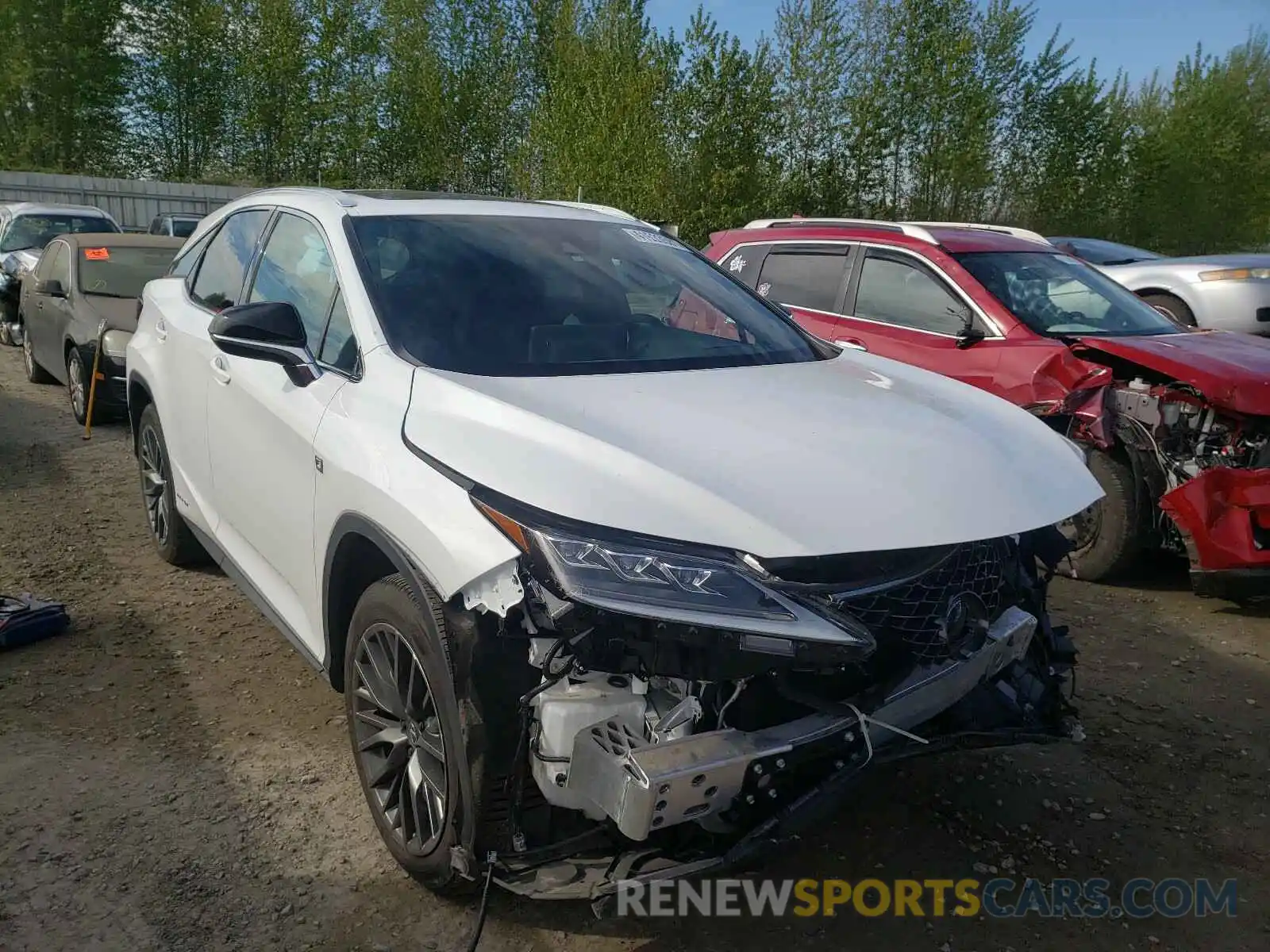 1 Photograph of a damaged car 2T2YGMDA8LC051129 LEXUS RX450 2020