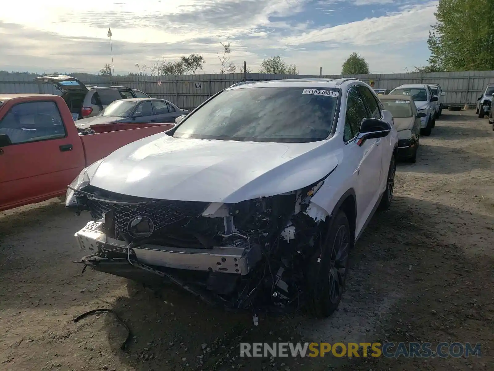 2 Photograph of a damaged car 2T2YGMDA8LC051129 LEXUS RX450 2020