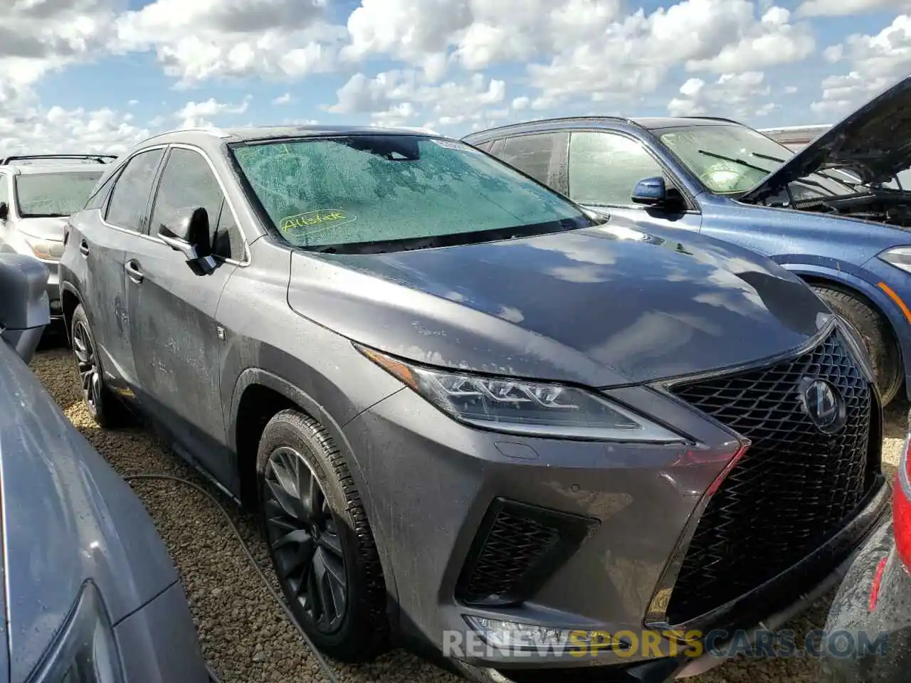 1 Photograph of a damaged car 2T2YGMDA9LC054847 LEXUS RX450 2020