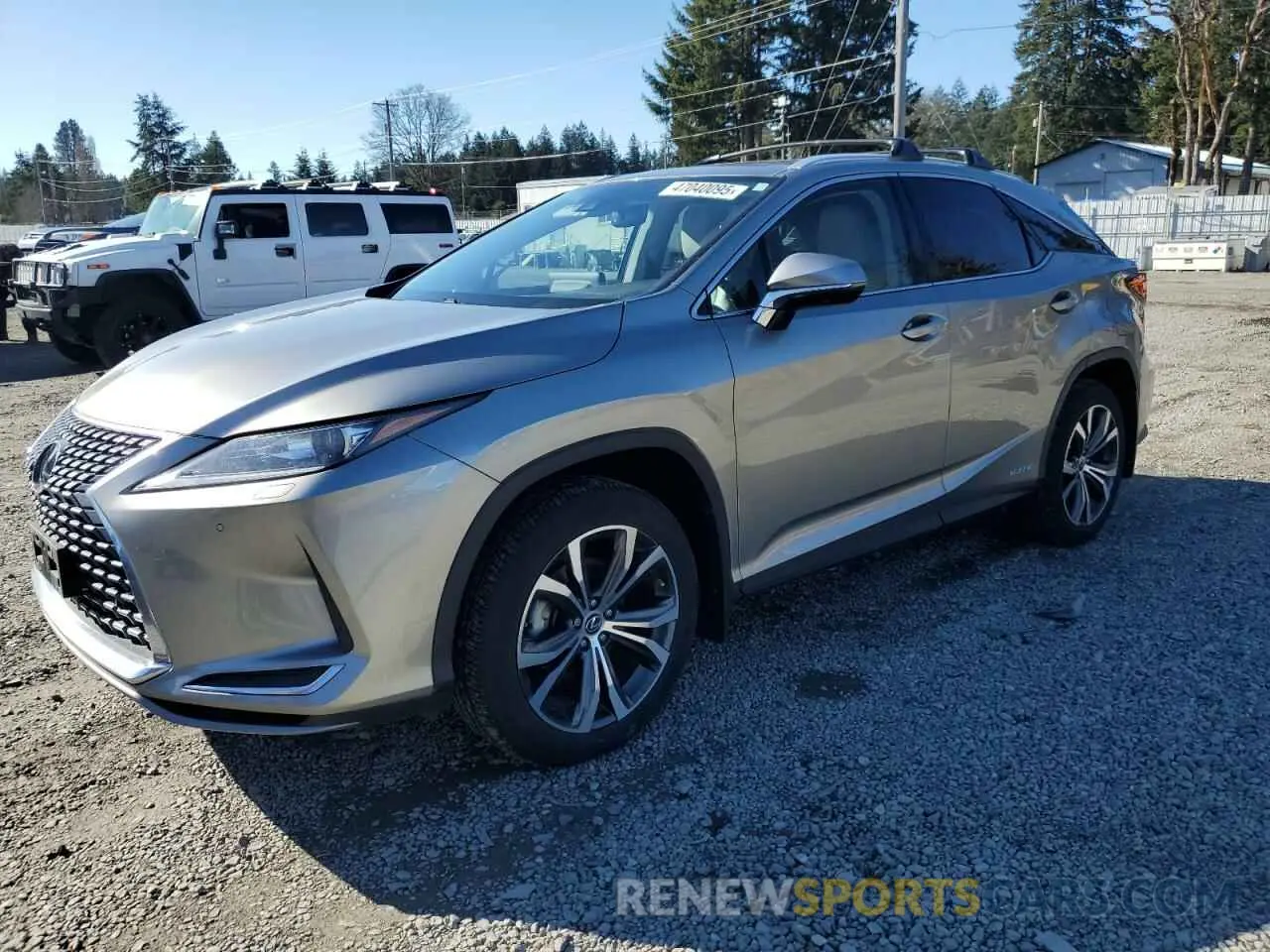 1 Photograph of a damaged car 2T2HGMDA3MC060984 LEXUS RX450 2021